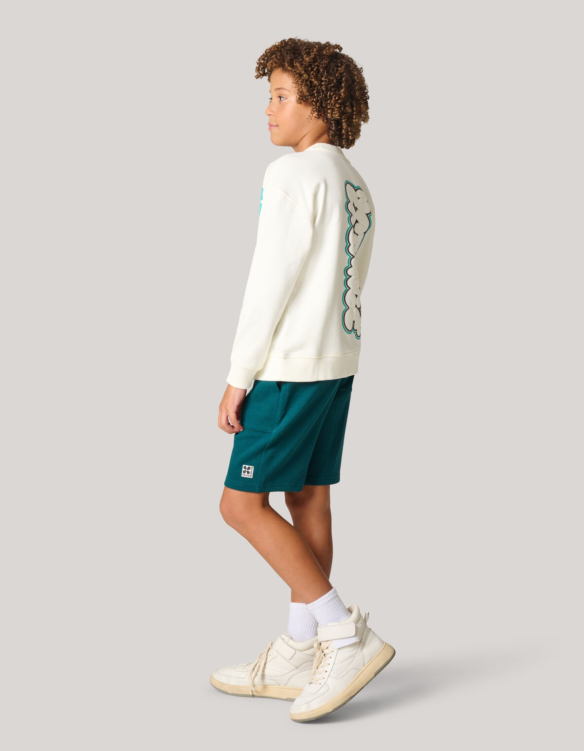 Artwork Sweater Gebroken Wit SHOEBY BOYS