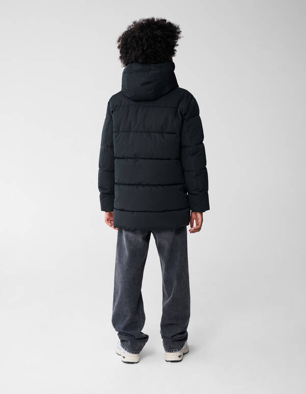 Lange Puffer Jas Zwart SHOEBY BOYS