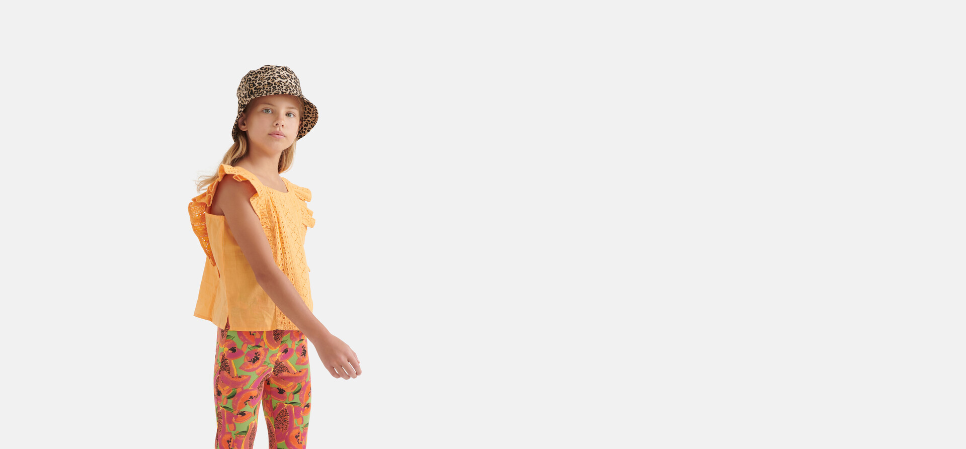 Embroidery Top Oranje SHOEBY GIRLS