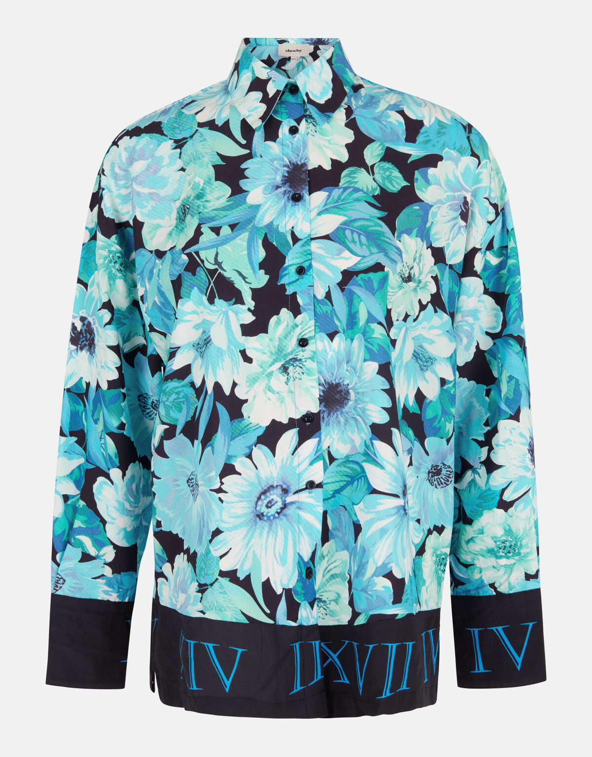 Bloemenprint Blouse Blauw SHOEBY WOMEN
