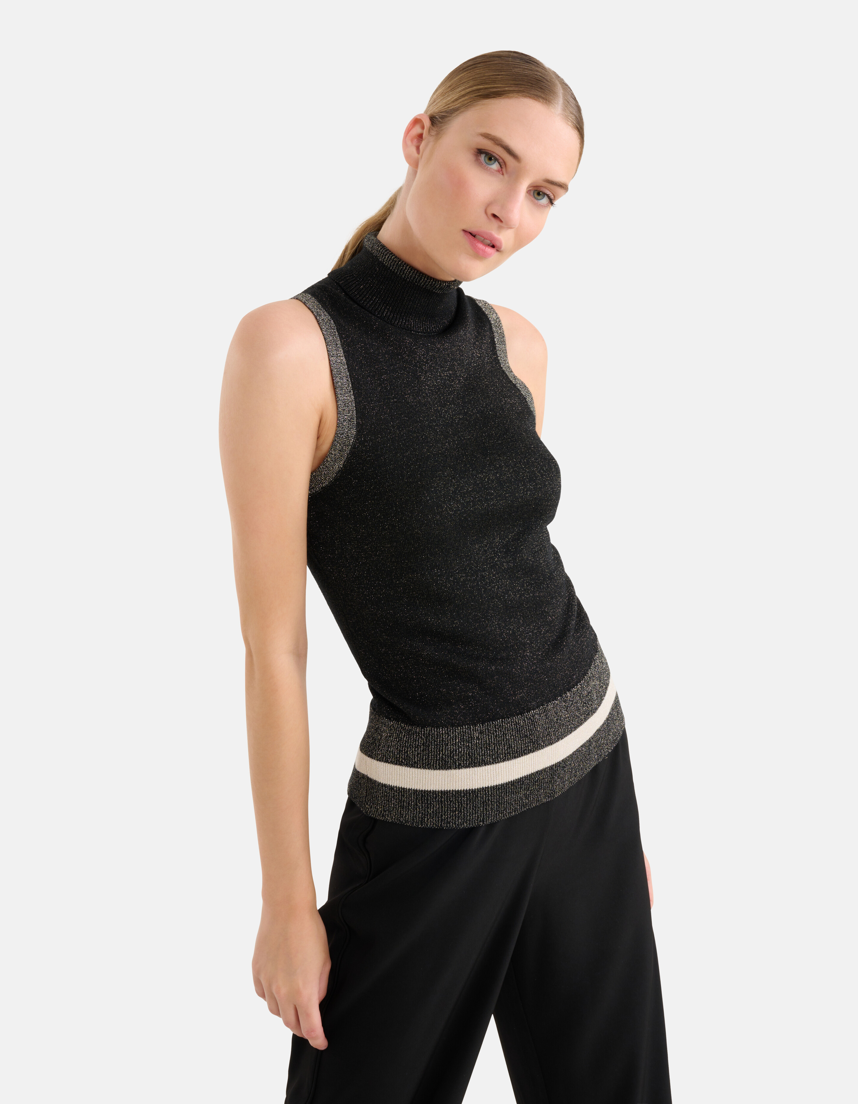 Colorblock Top Zwart By Mieke SHOEBY WOMEN