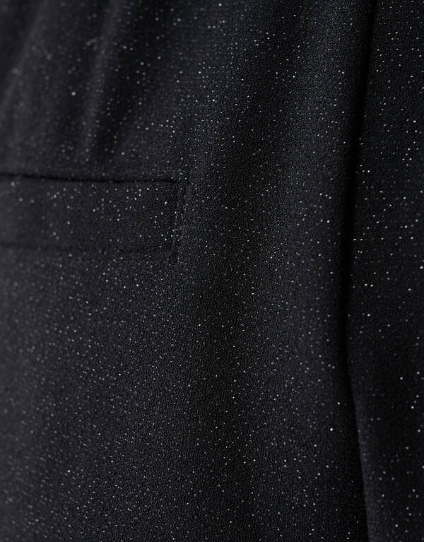 Glitter Wide Leg Broek Zwart SHOEBY WOMEN