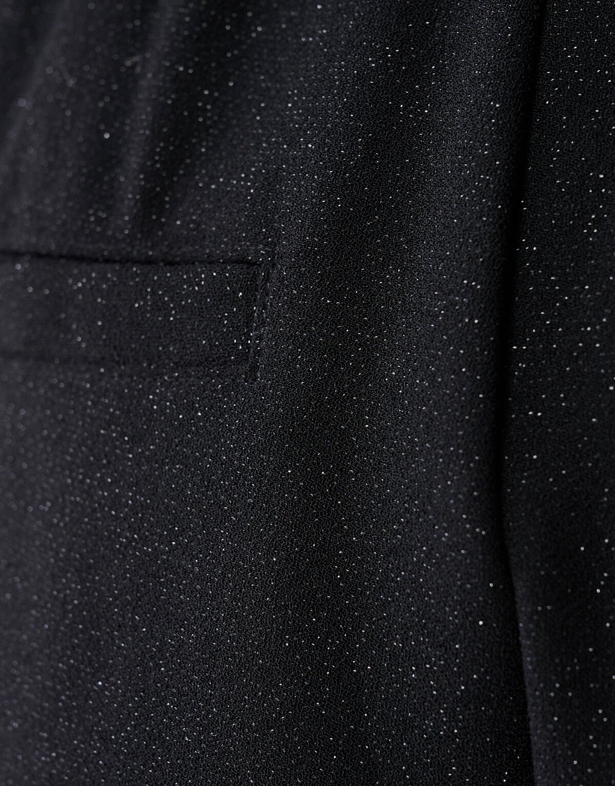 Glitter Wide Leg Broek Zwart SHOEBY WOMEN