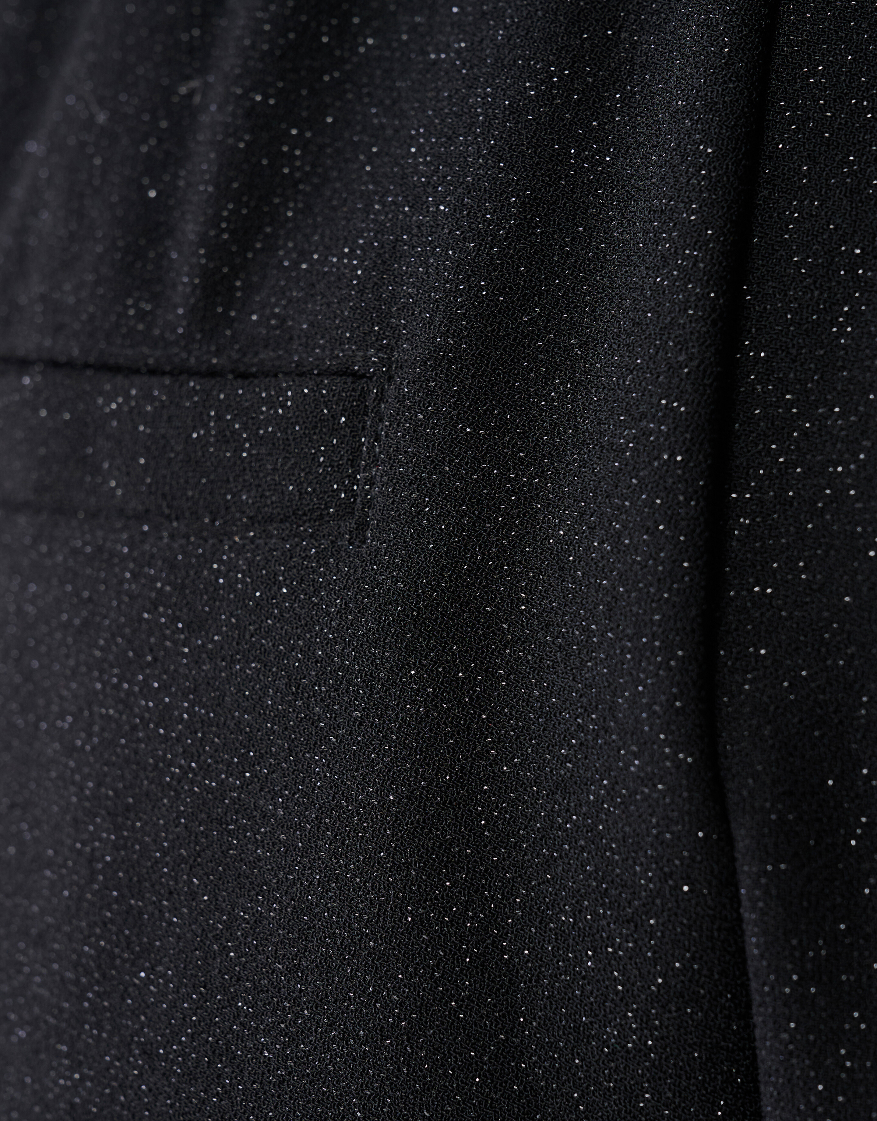 Glitter Wide Leg Broek Zwart SHOEBY WOMEN