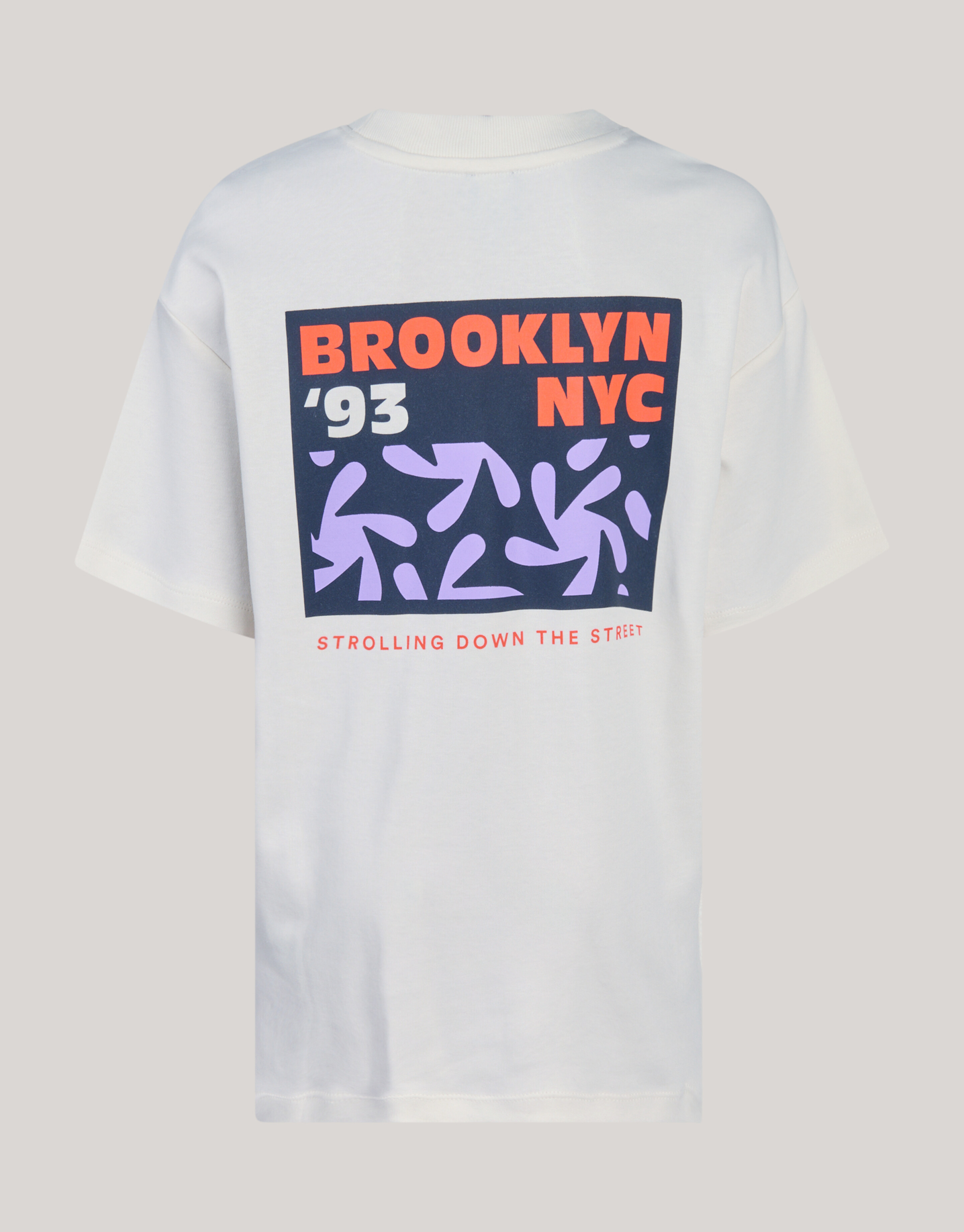Backprint T-shirt Gebroken Wit SHOEBY BOYS