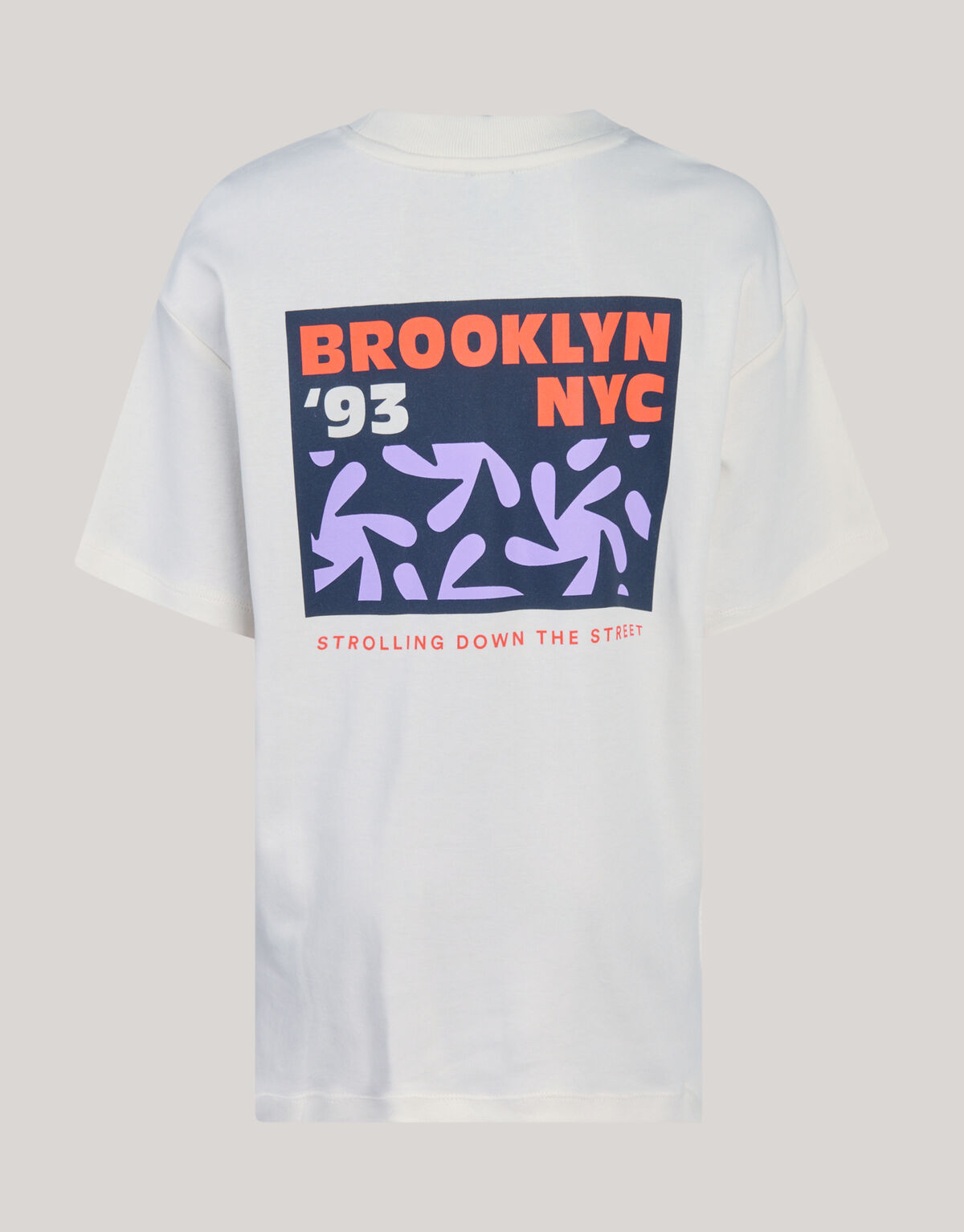 Backprint T-shirt Gebroken Wit SHOEBY BOYS