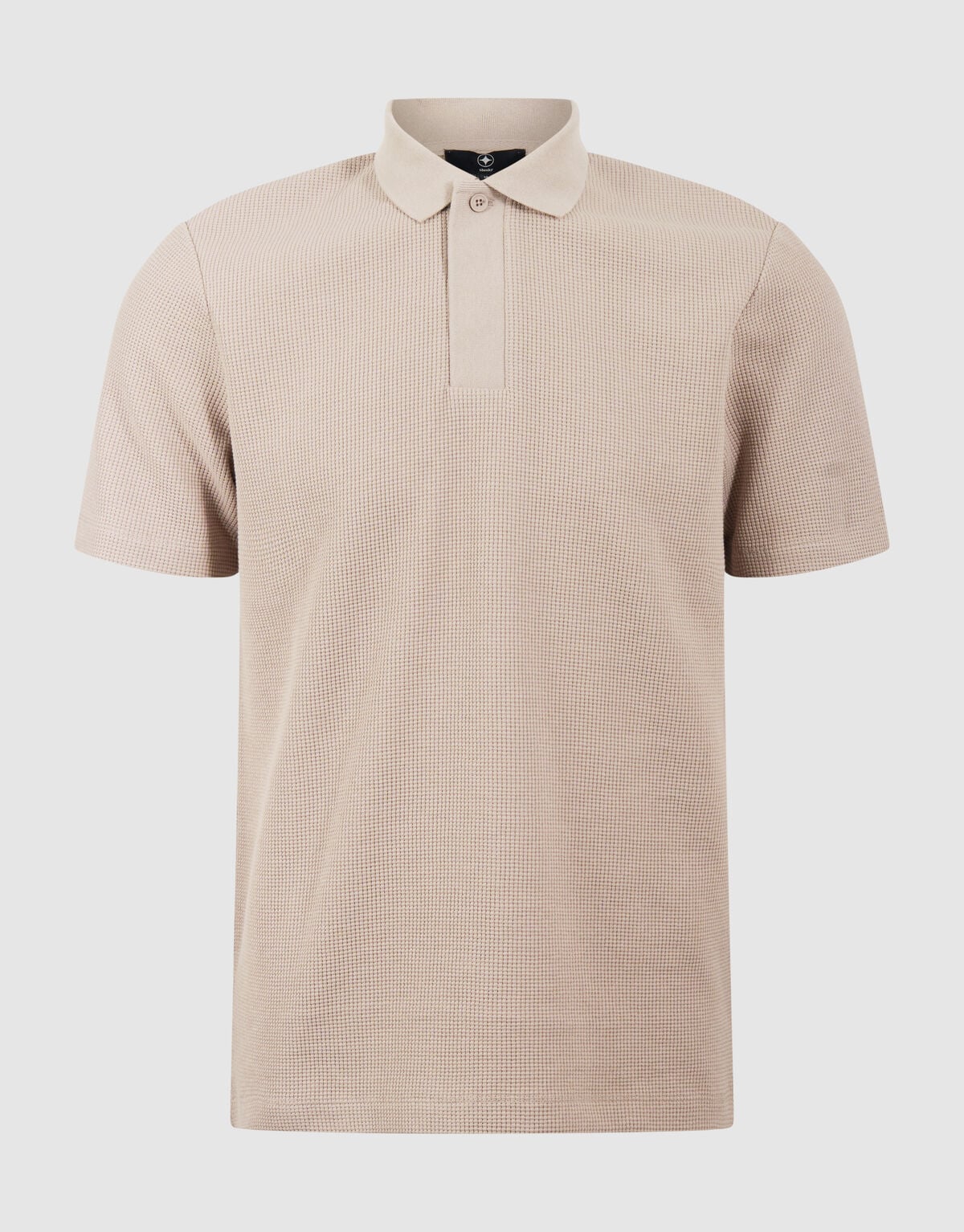 Waffle Polo Lichtbruin SHOEBY MEN