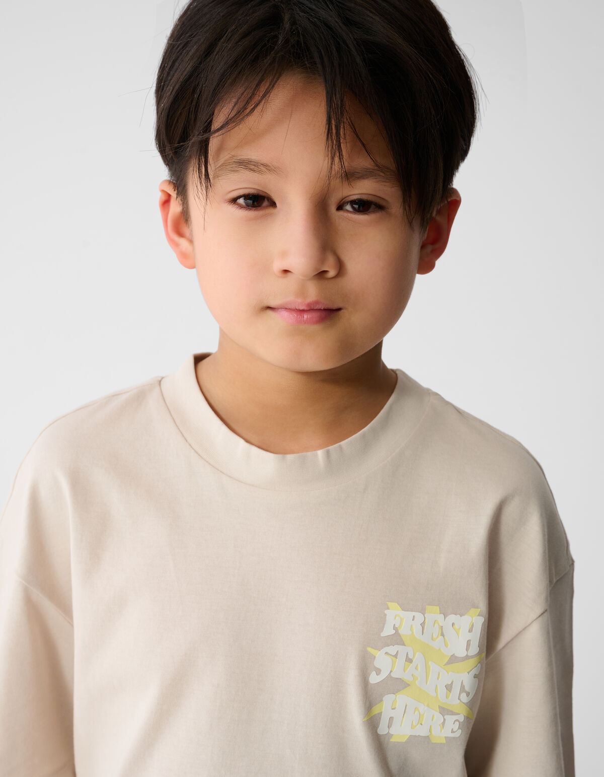 Fresh Artwork T-shirt Beige SHOEBY BOYS