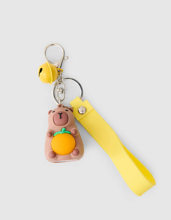 Glow Beer Sleutelhanger Lichtbruin SHOEBY ACCESSOIRES