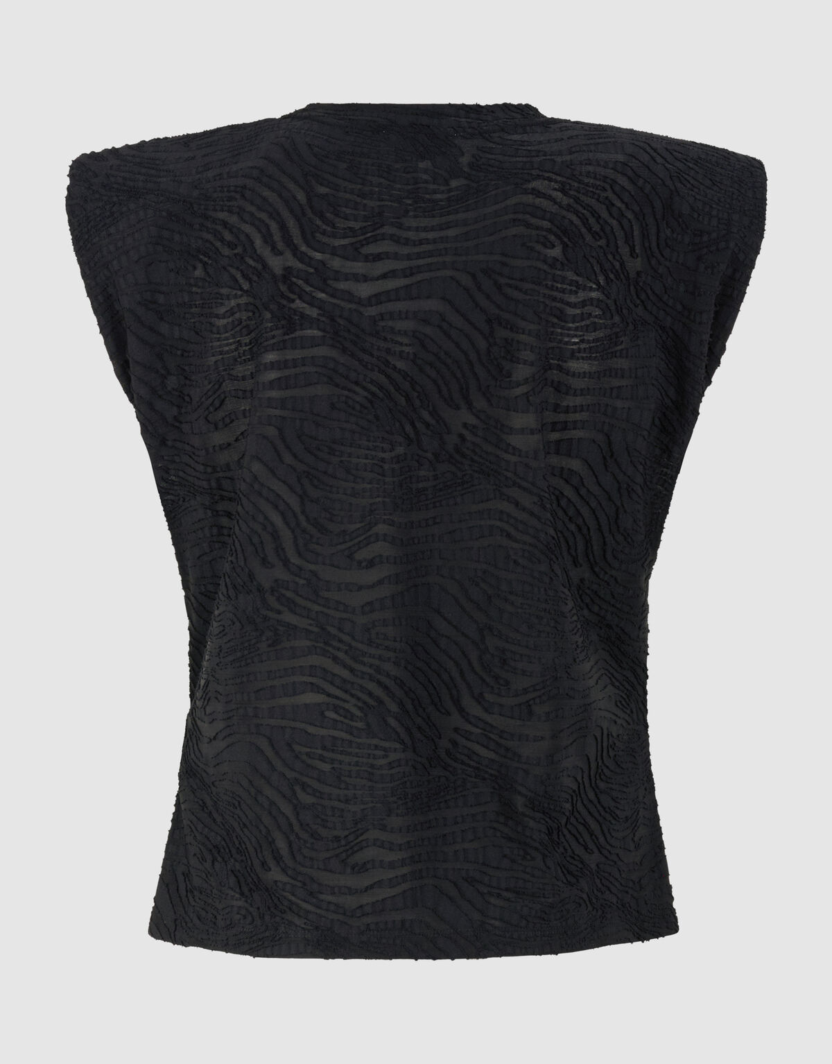 Zebra Organic Top Zwart SHOEBY WOMEN
