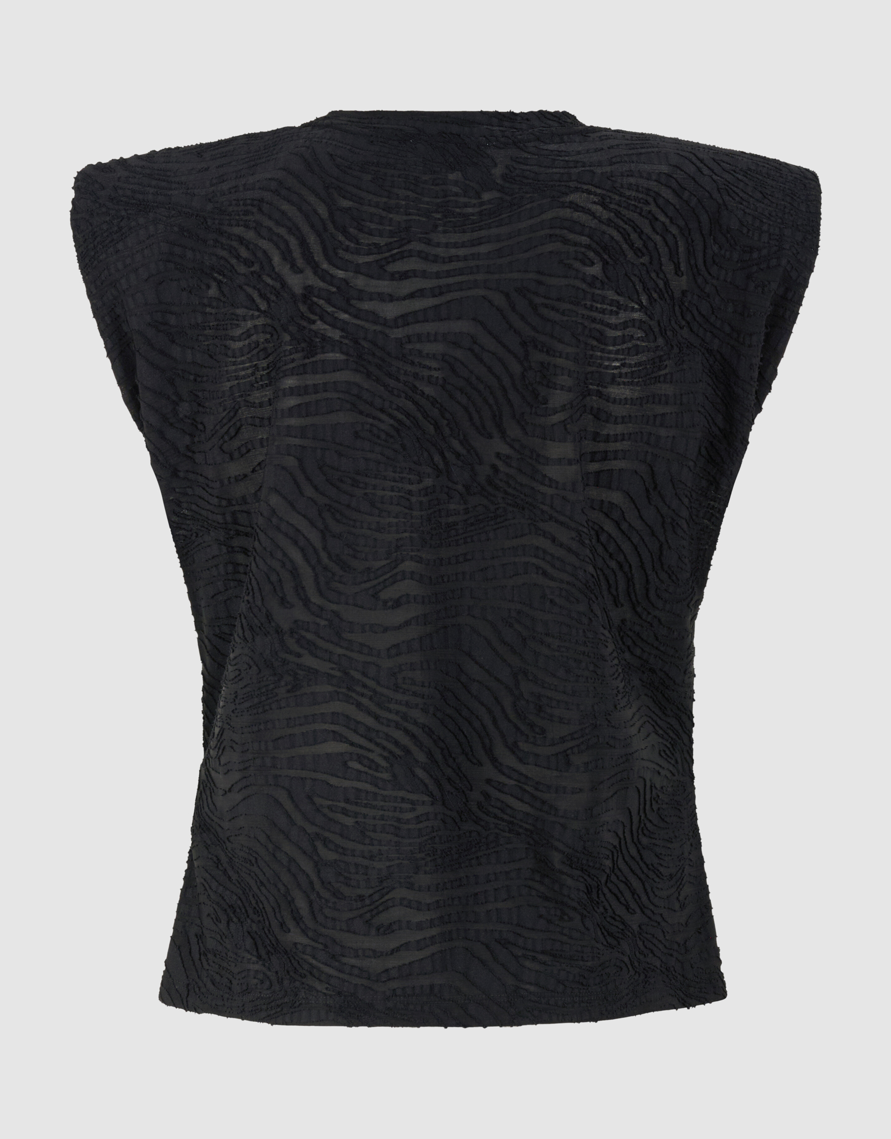 Zebra Organic Top Zwart SHOEBY WOMEN