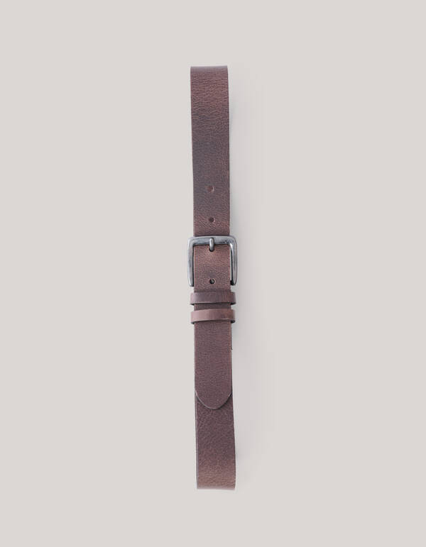 Leren Riem Donkerbruin SHOEBY MEN