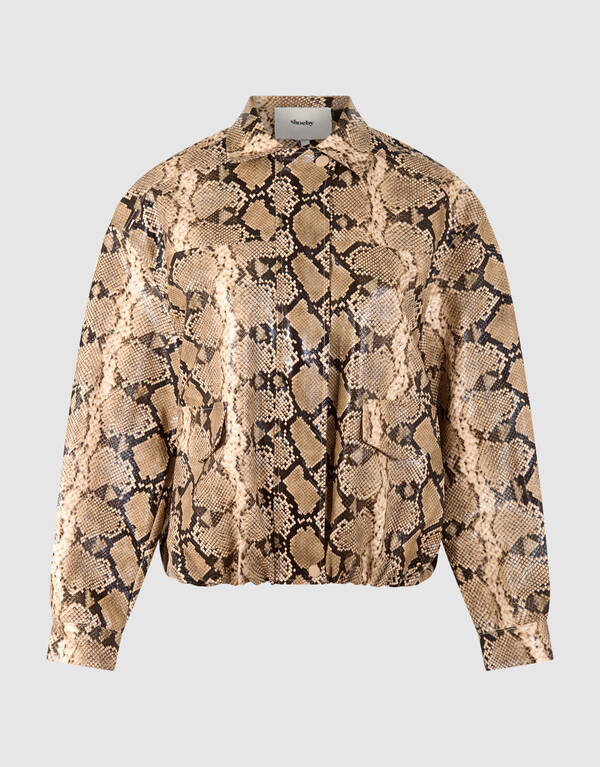 Oversized Snake Jack Lichtbruin SHOEBY WOMEN