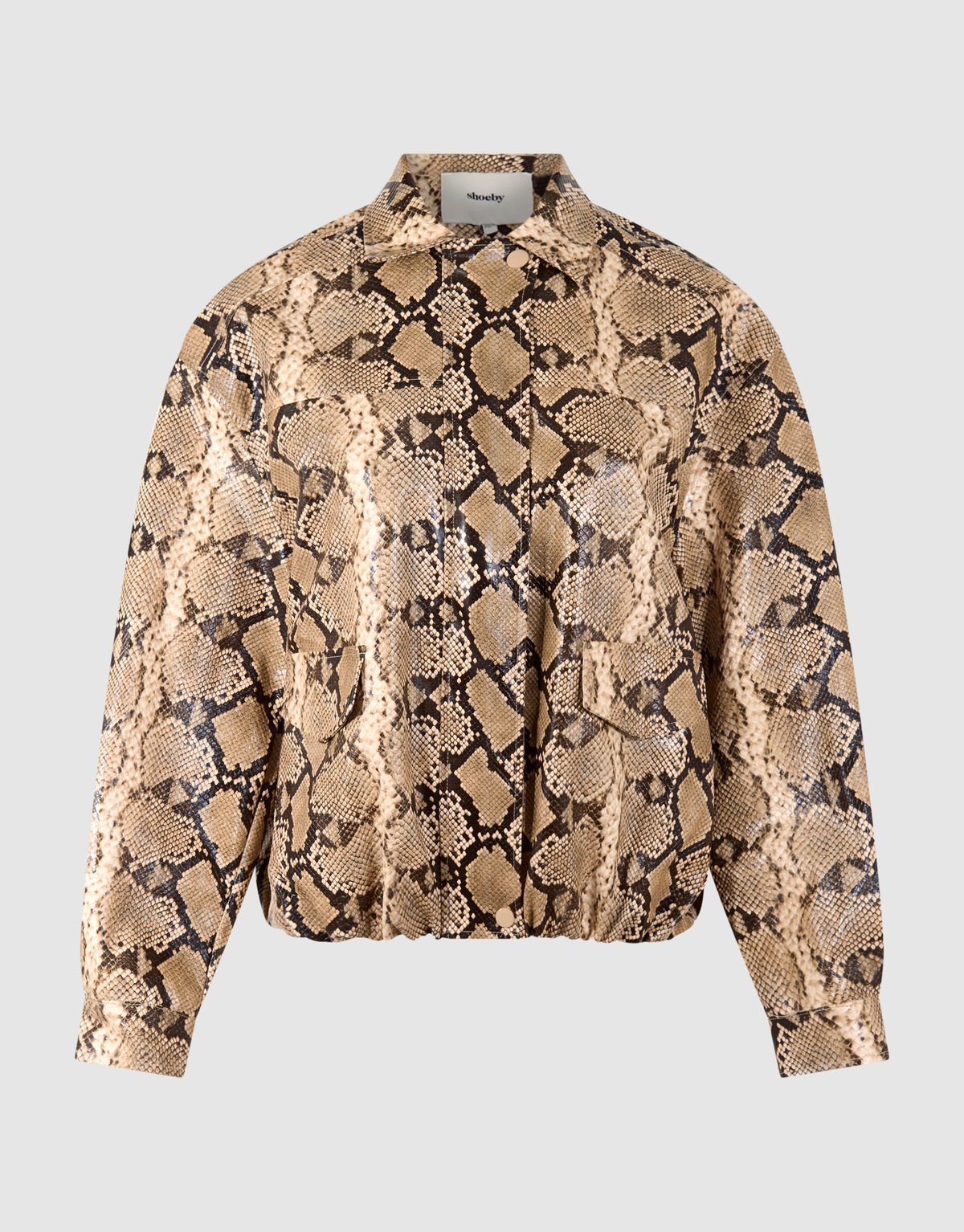 Oversized Snake Jack Lichtbruin SHOEBY WOMEN