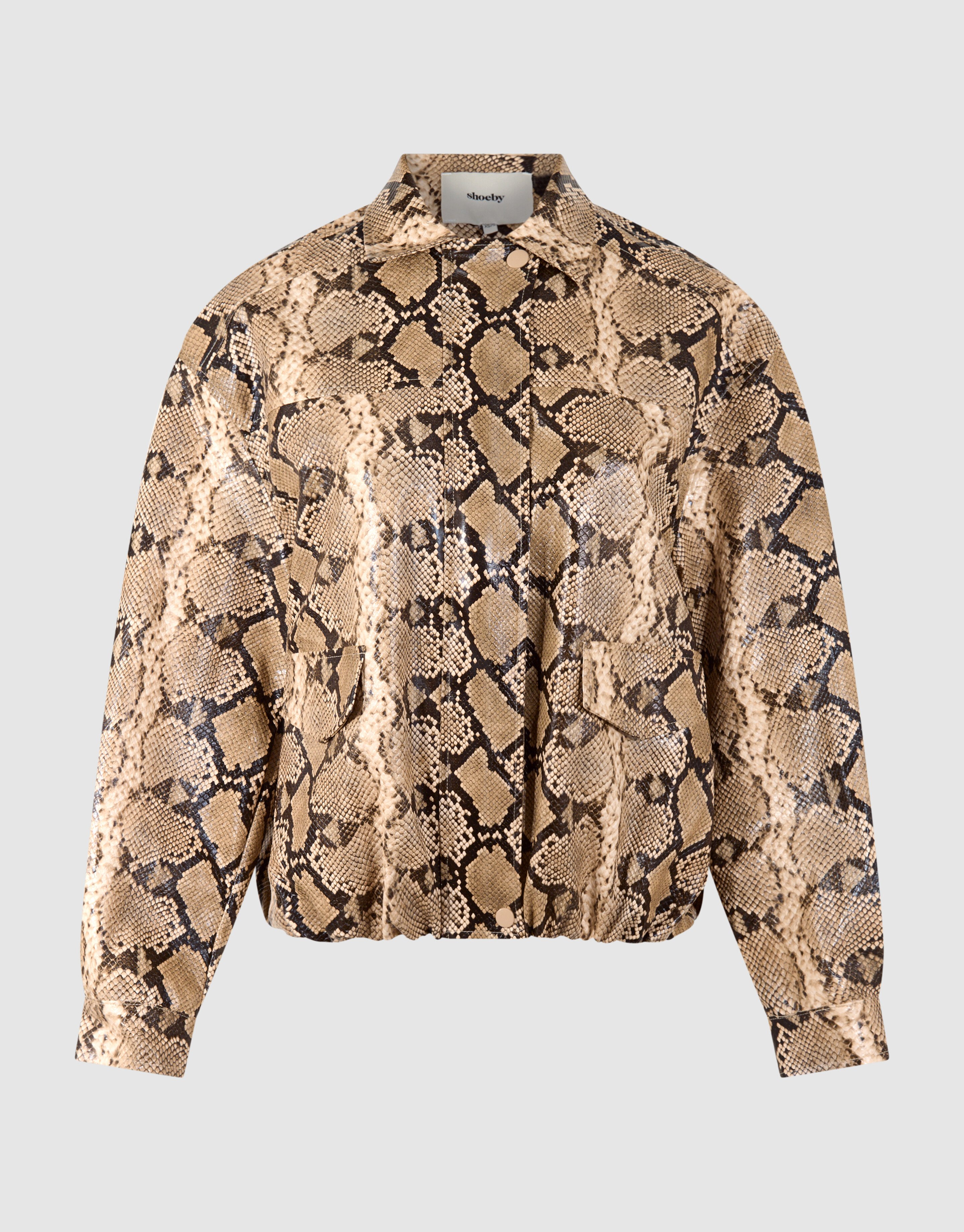 Oversized Snake Jack Lichtbruin SHOEBY WOMEN
