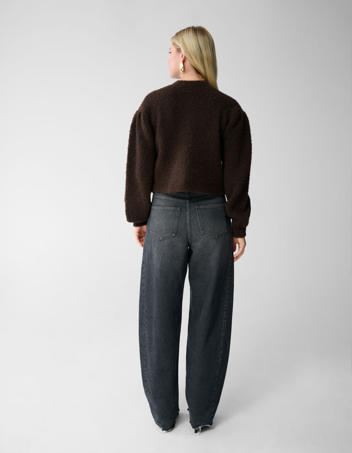 Teddy Knit Vest Bruin SHOEBY WOMEN
