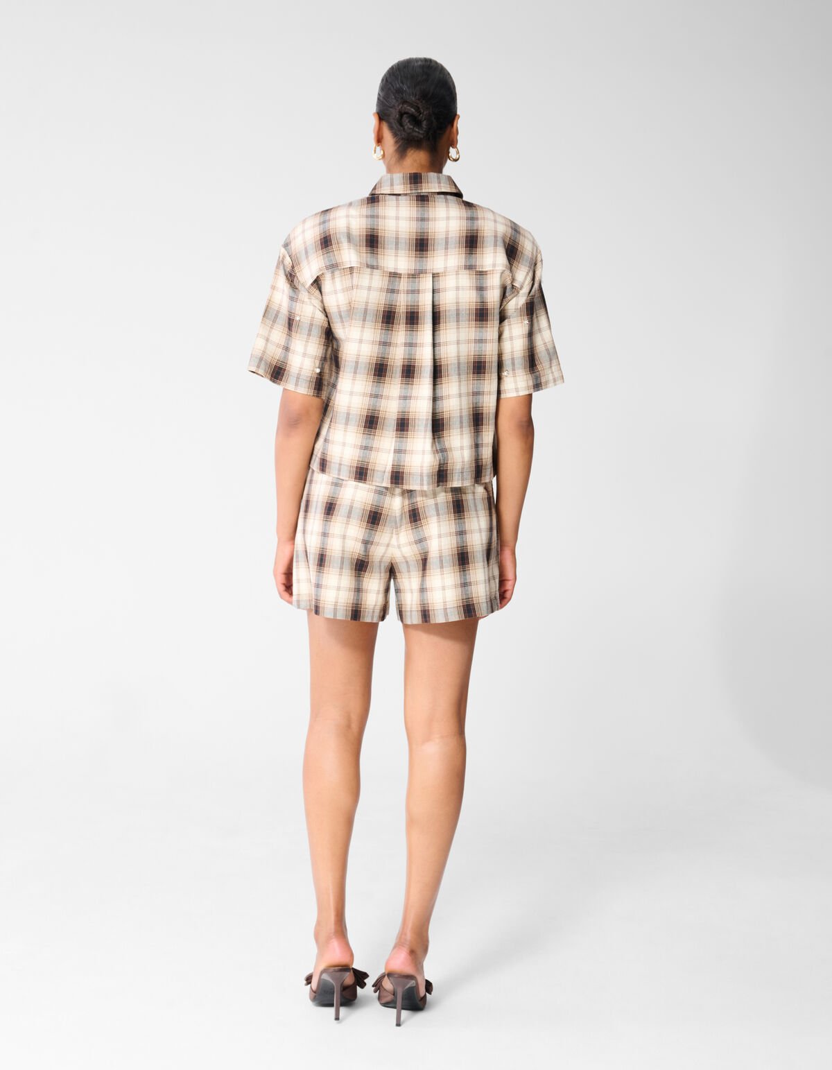Ruiten Beaded Blouse Bruin SHOEBY WOMEN