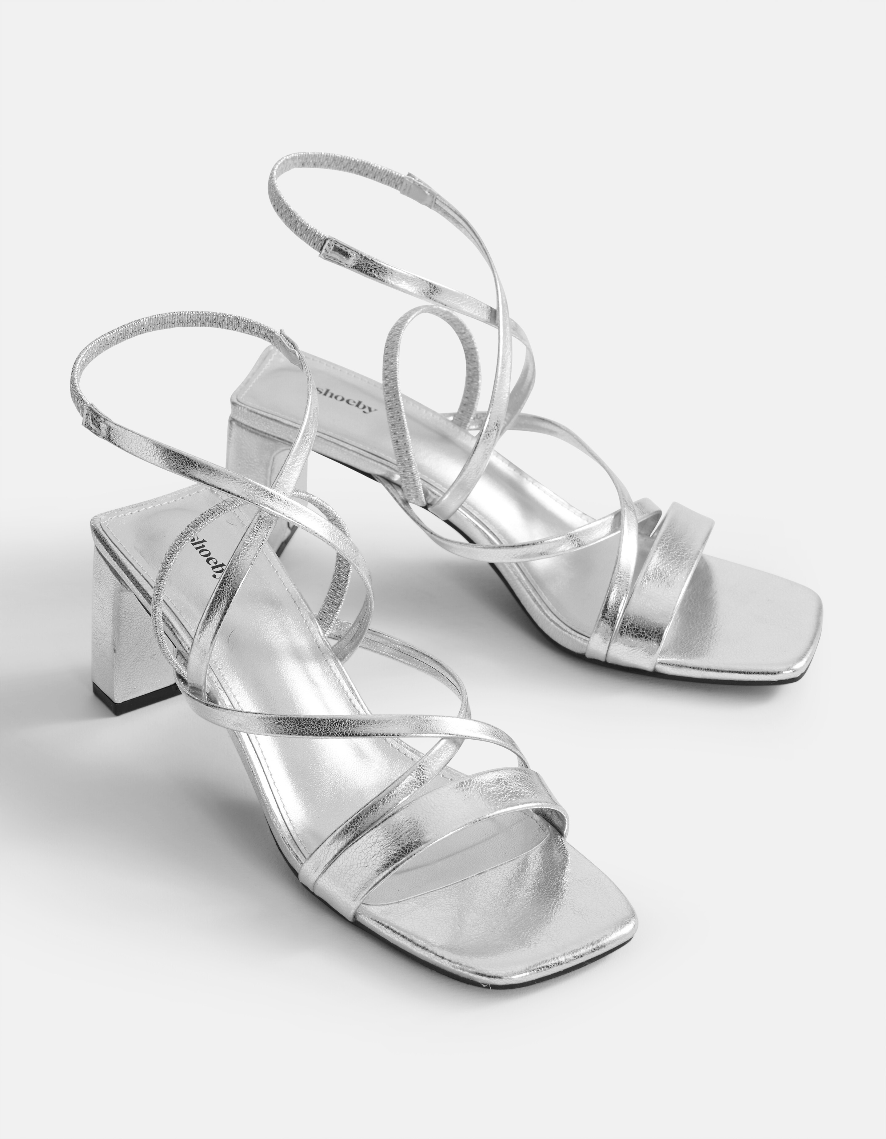 Sandalen Met Hak Zilver SHOEBY SHOES
