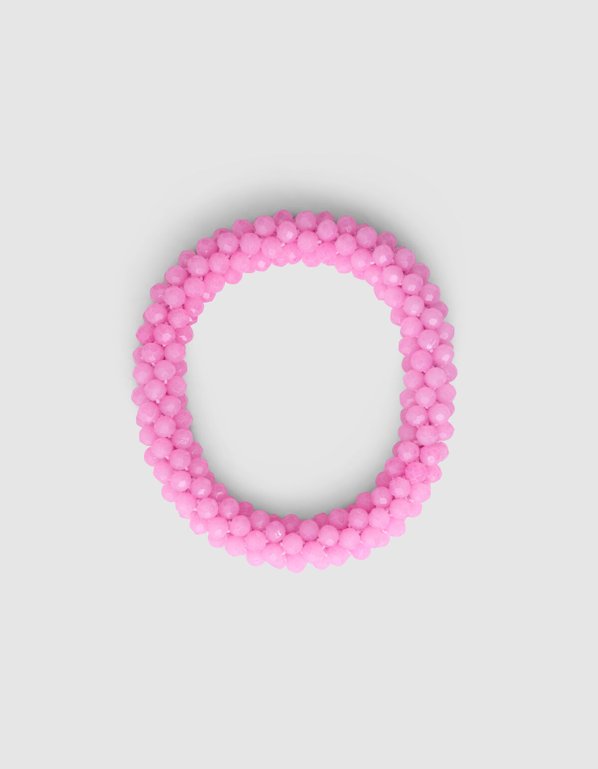 Beaded Haarelastiek Roze SHOEBY ACCESSOIRES