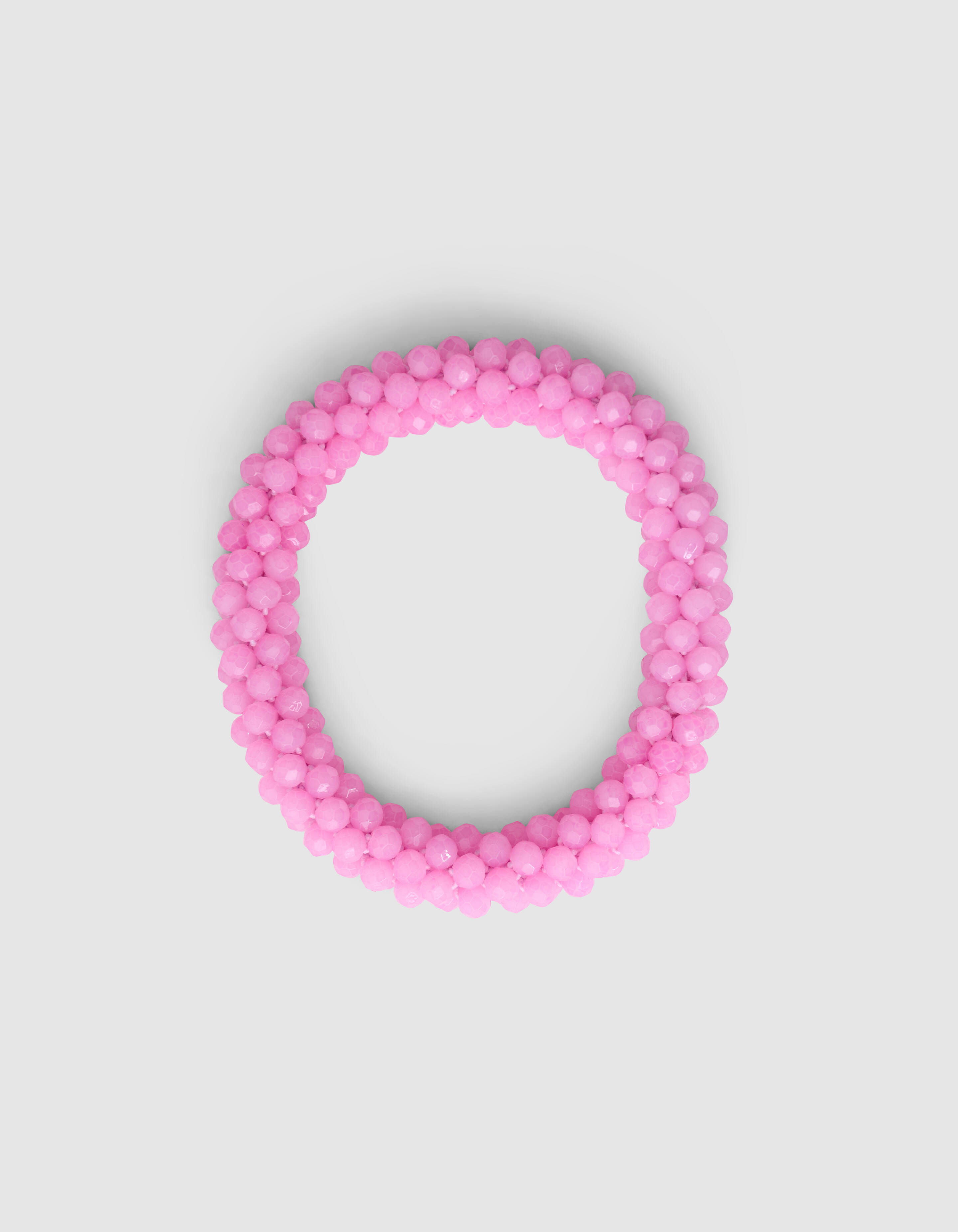 Beaded Haarelastiek Roze SHOEBY ACCESSOIRES