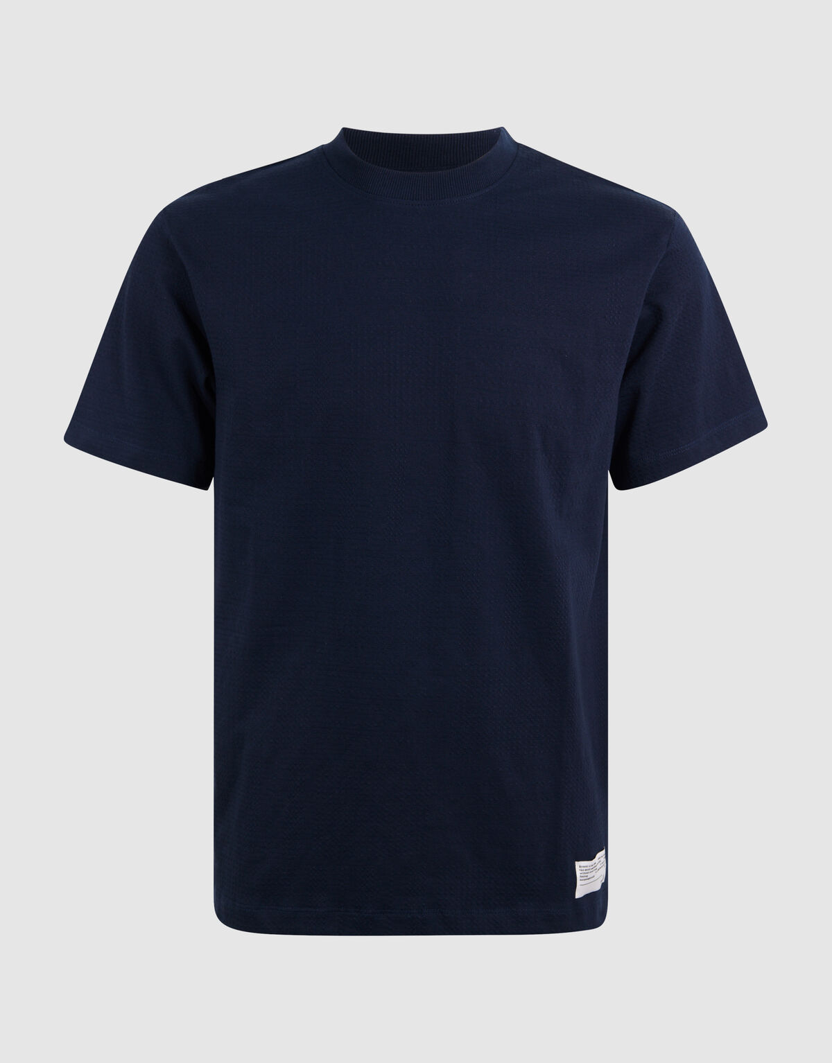 Jacquard Label T-shirt Donkerblauw SHOEBY MEN