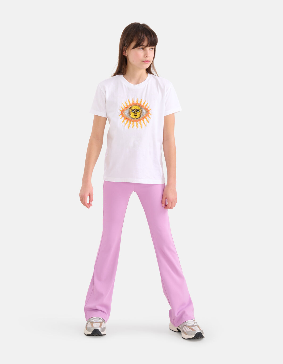 Rib Flared Legging Lichtpaars SHOEBY GIRLS