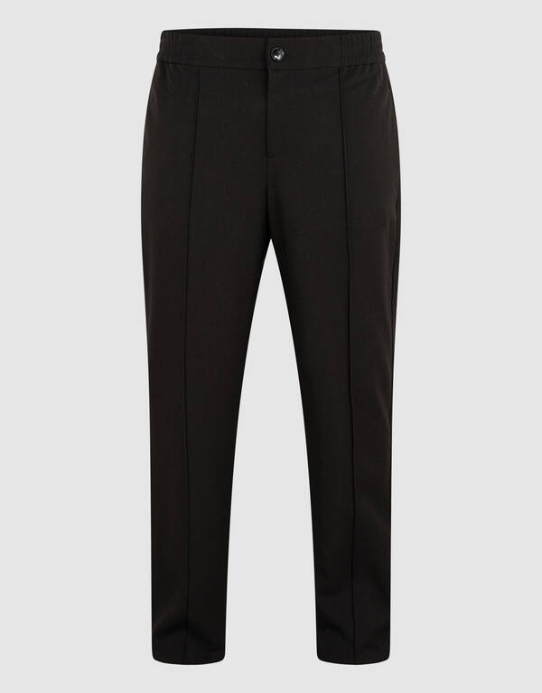 Twill Pintuck Broek Zwart SHOEBY MEN