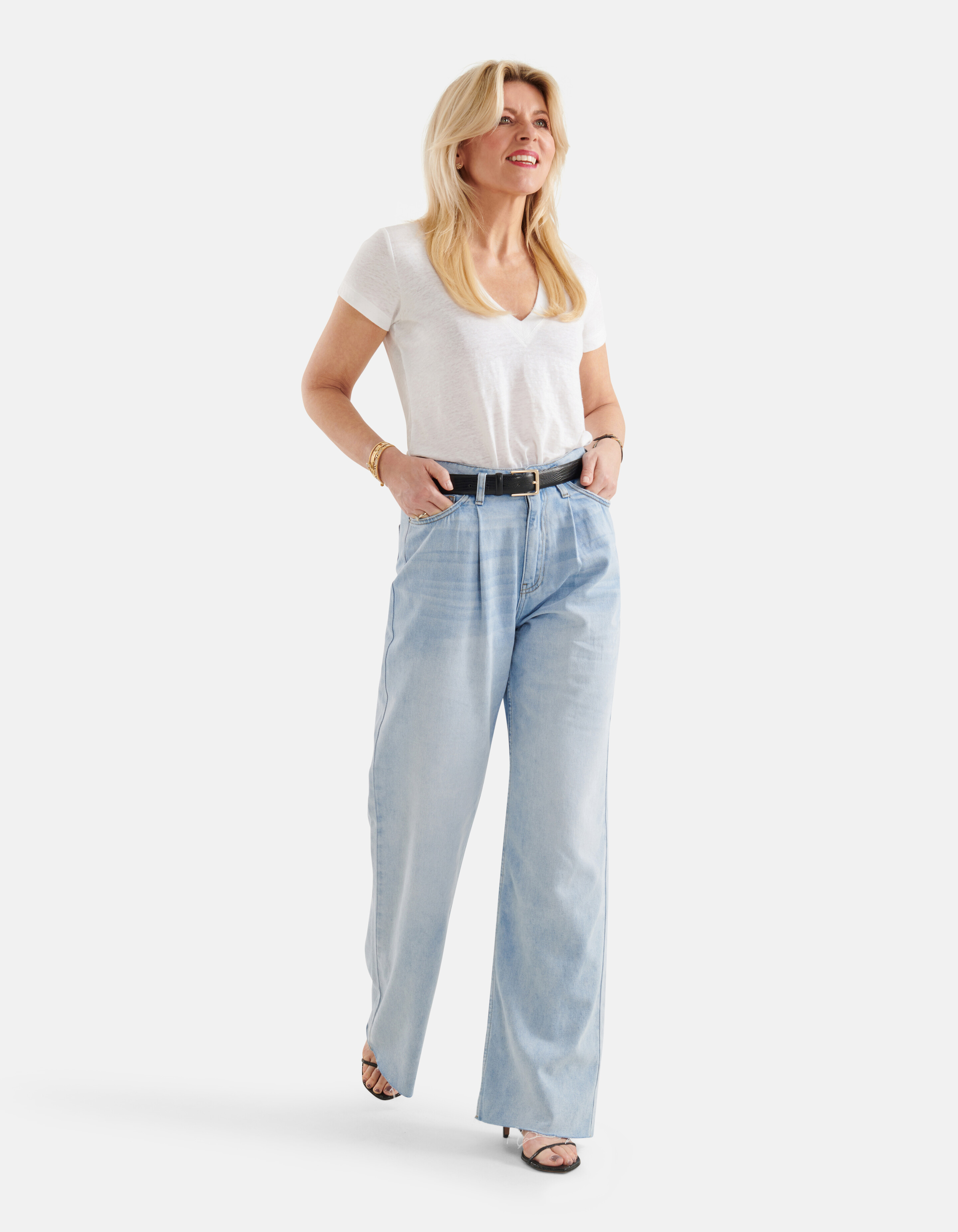Linnen T-shirt Wit SHOEBY WOMEN