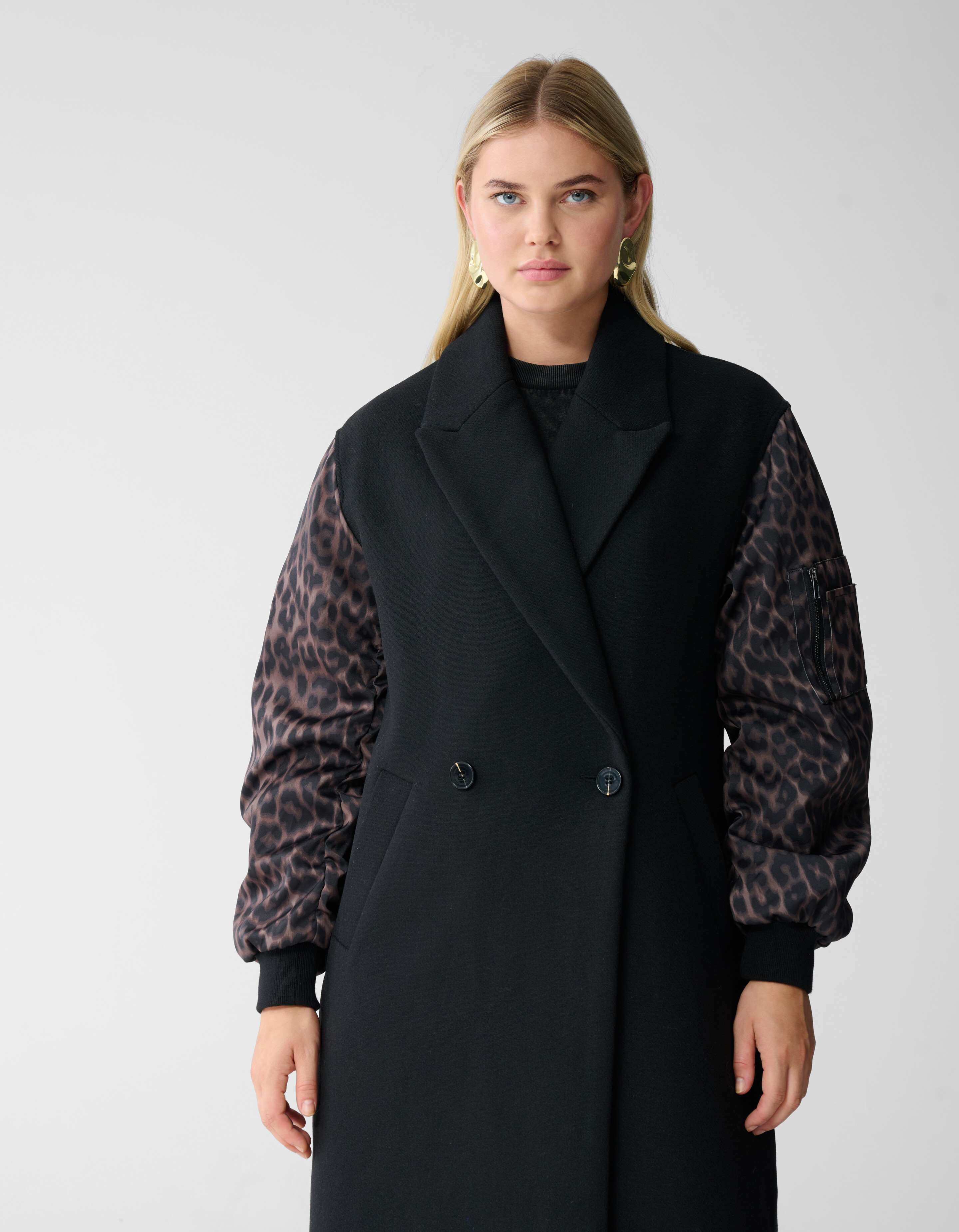 Jacquard Combi Bomber Jas Zwart SHOEBY WOMEN