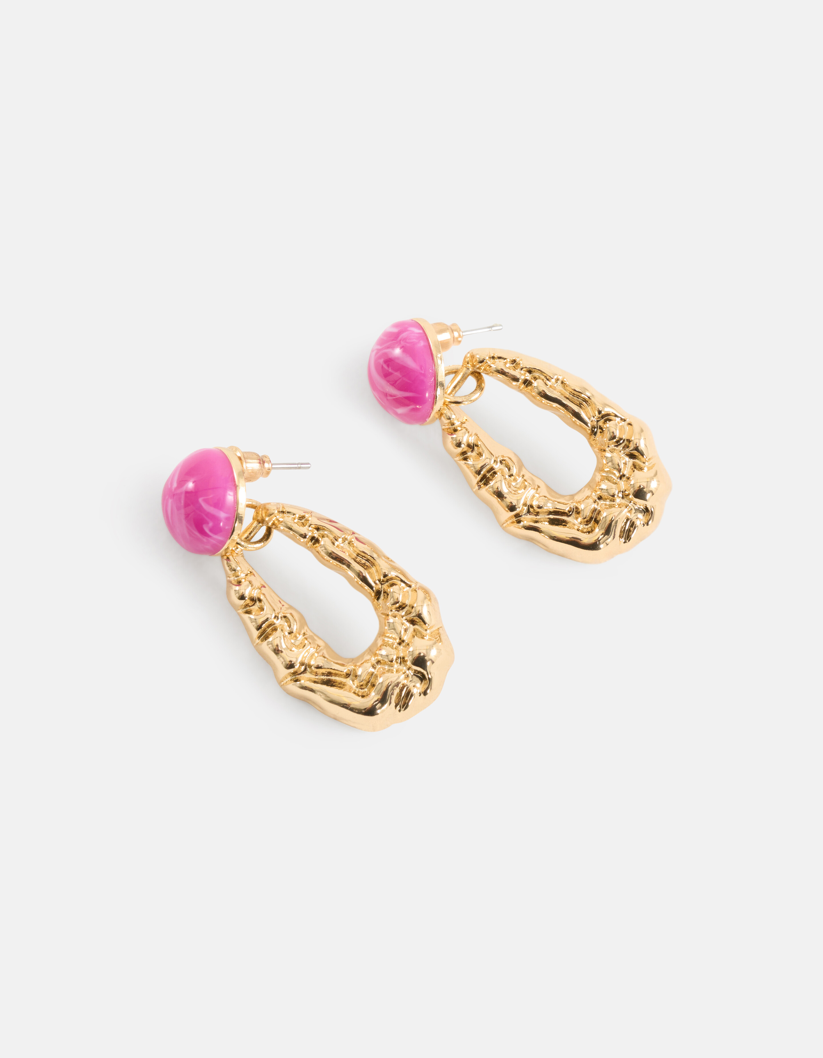 Ovale Steen Oorbellen Goud SHOEBY ACCESSOIRES