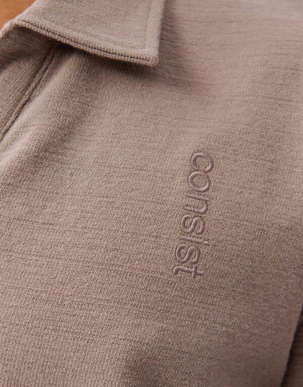 Embroidery Polo Lichtbruin SHOEBY MEN