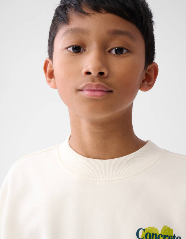 Artwork Sweater Gebroken Wit SHOEBY BOYS