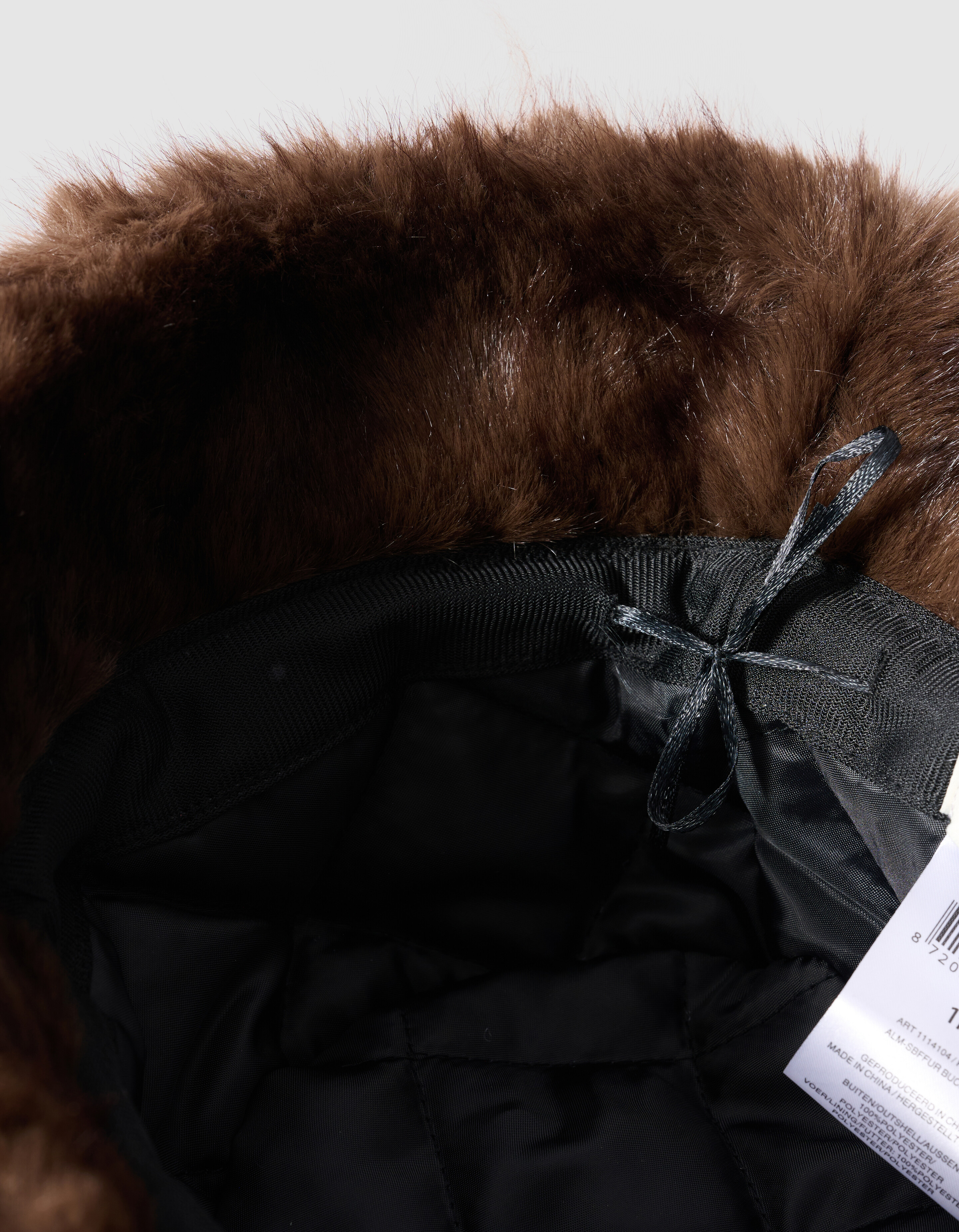 Faux Fur Bucket Hat Bruin SHOEBY ACCESSOIRES