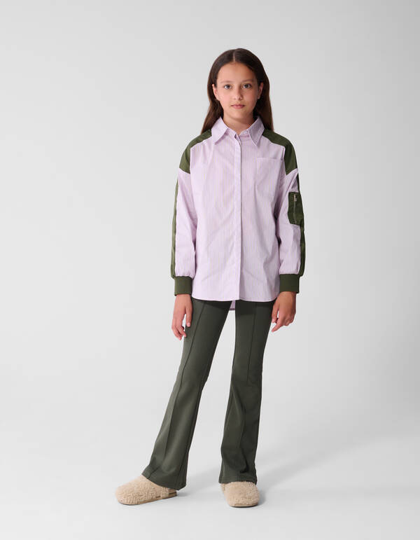 Oversized Bomber Blouse Lichtpaars SHOEBY GIRLS