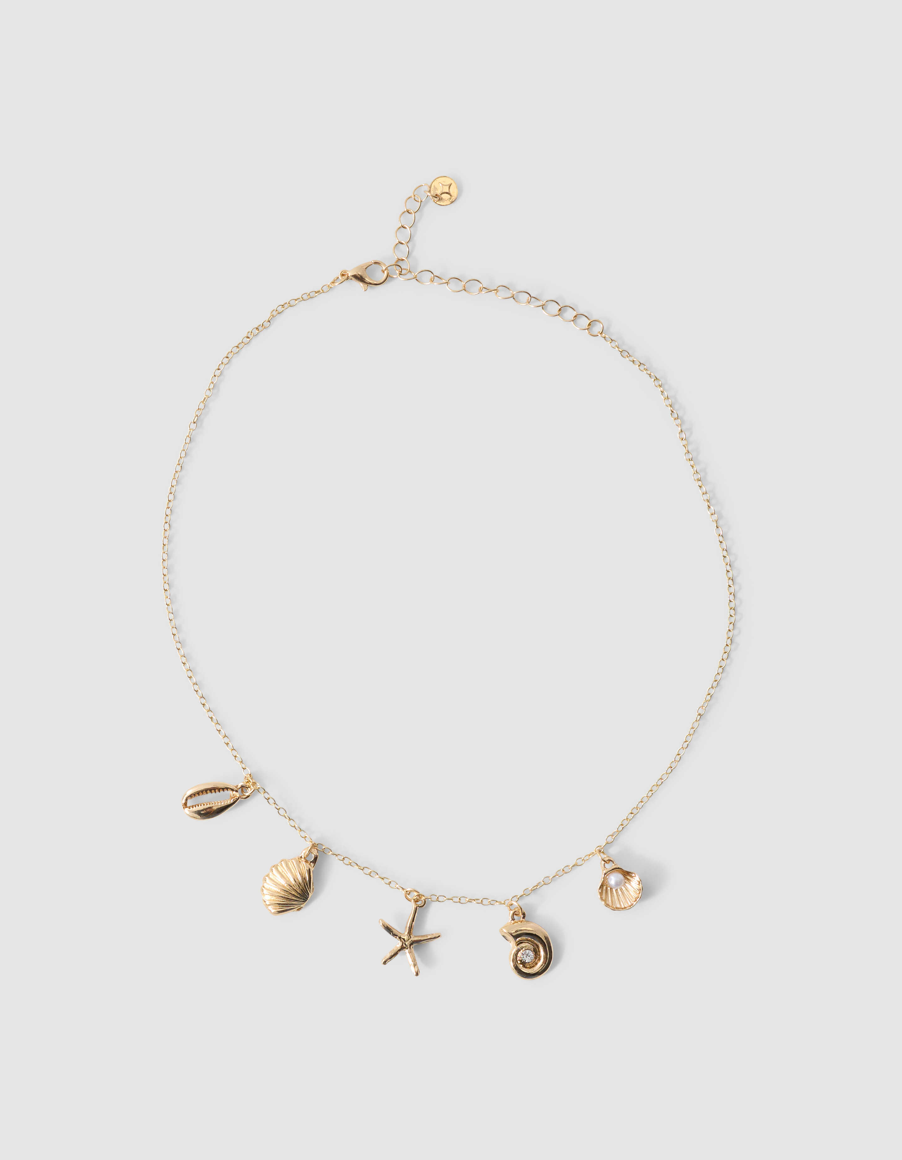 Shell Charm Ketting Goud SHOEBY ACCESSOIRES