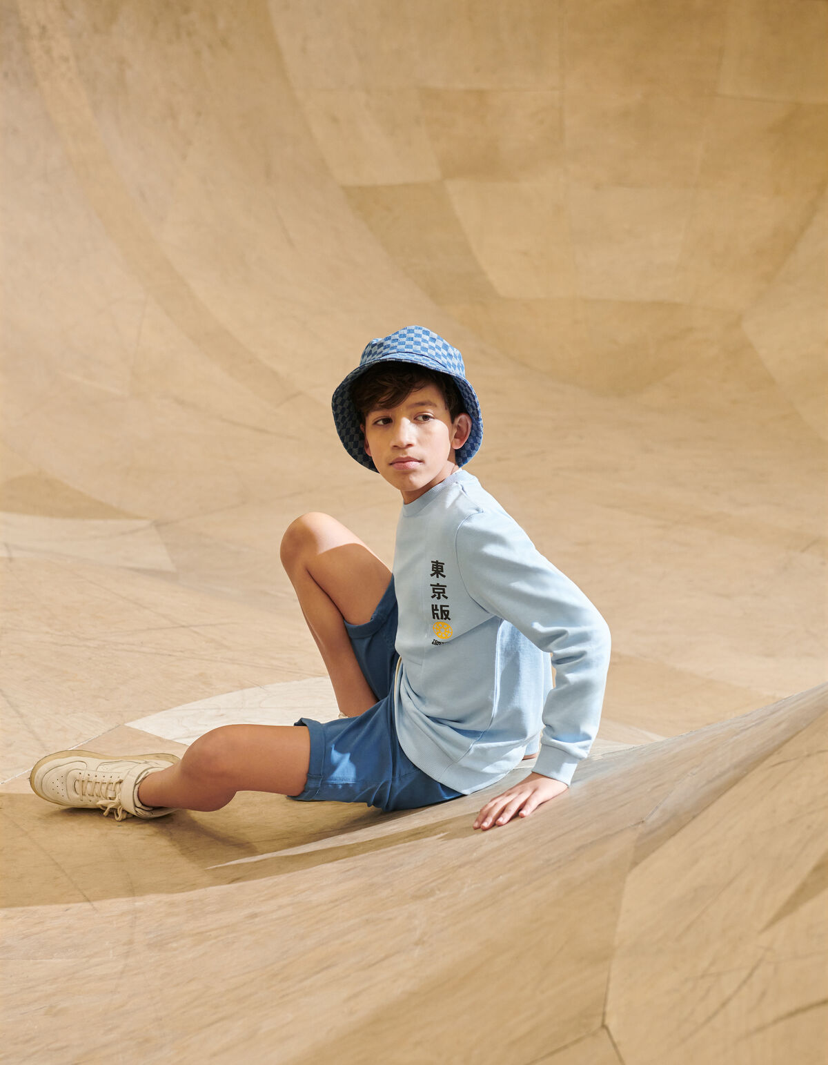 Regular Fit Sweater Lichtblauw SHOEBY BOYS