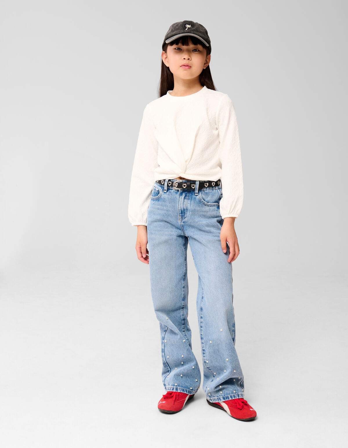 Parel Straight Fit Jeans Blauw SHOEBY GIRLS