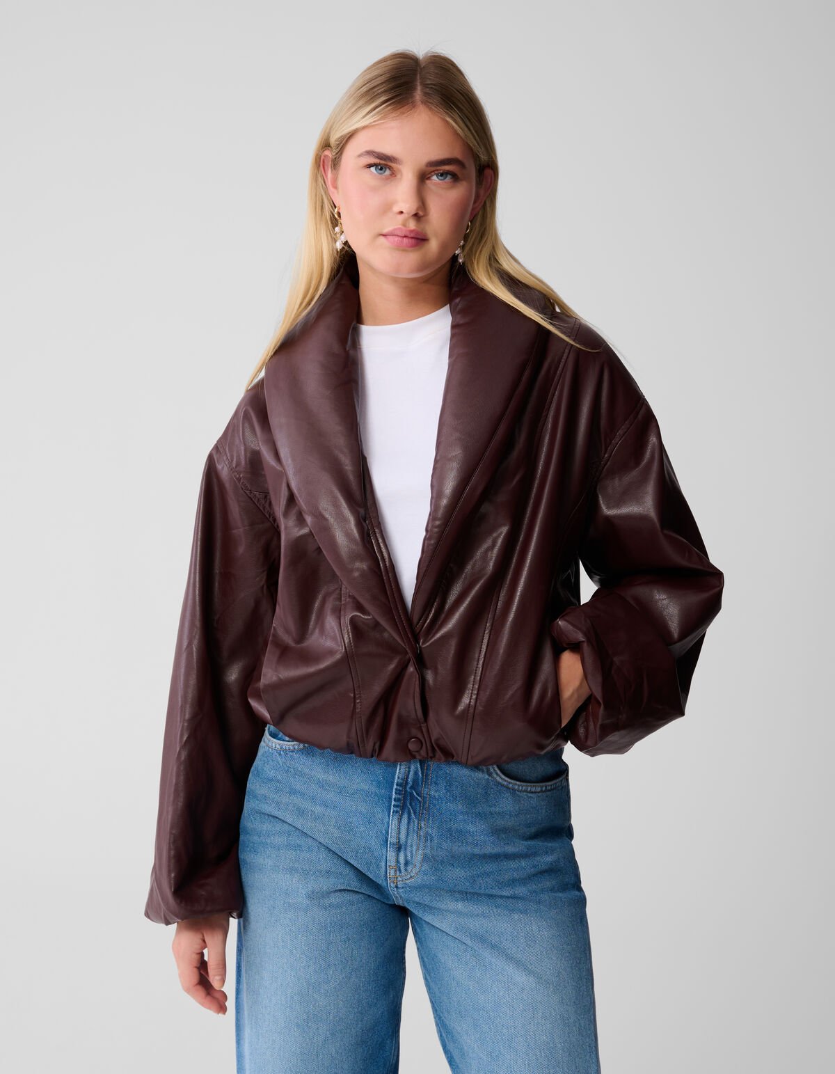 Collar Bomber Jack Donkerrood SHOEBY WOMEN