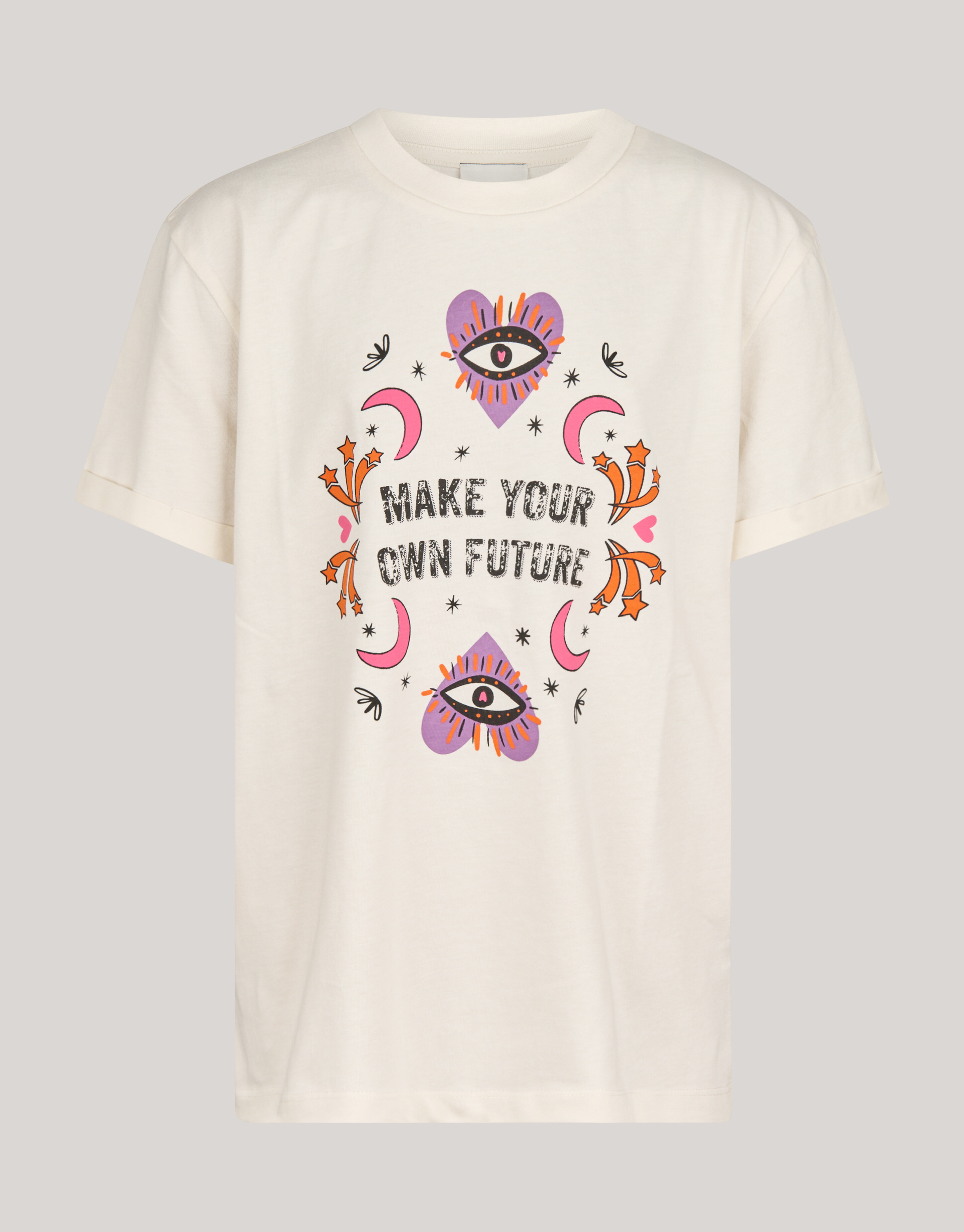 Artwork T-shirt Gebroken Wit SHOEBY GIRLS