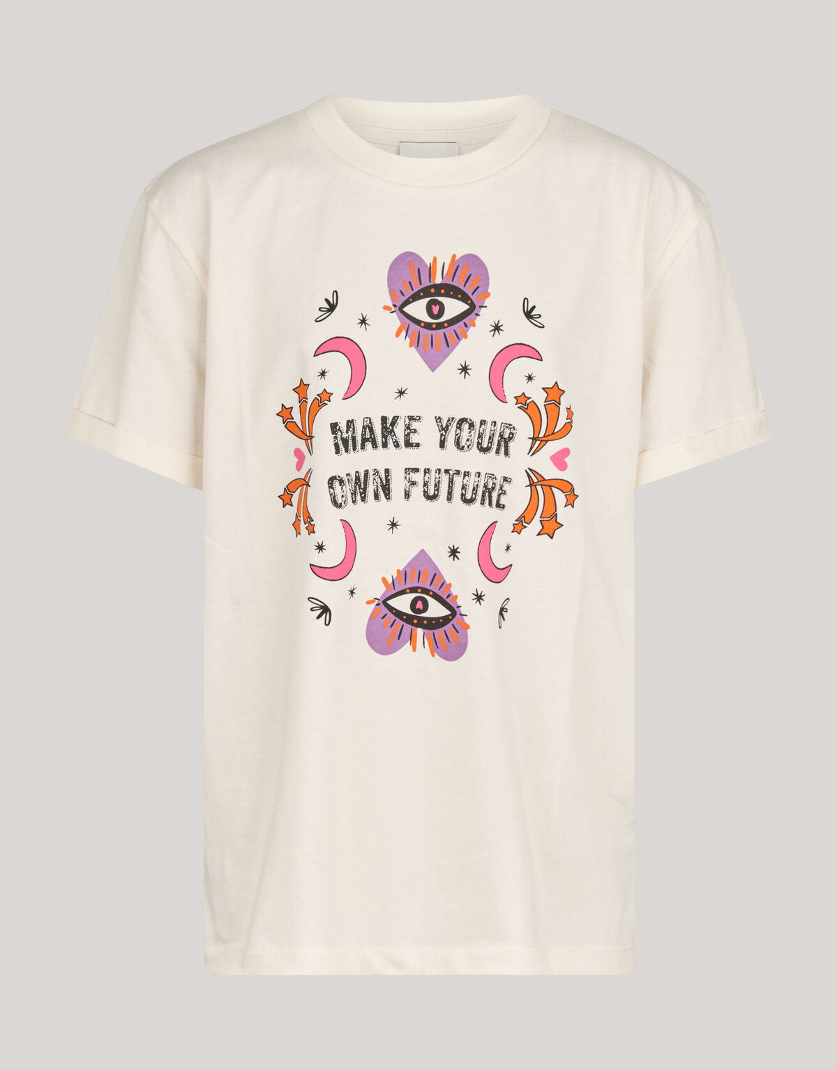 Artwork T-shirt Gebroken Wit SHOEBY GIRLS