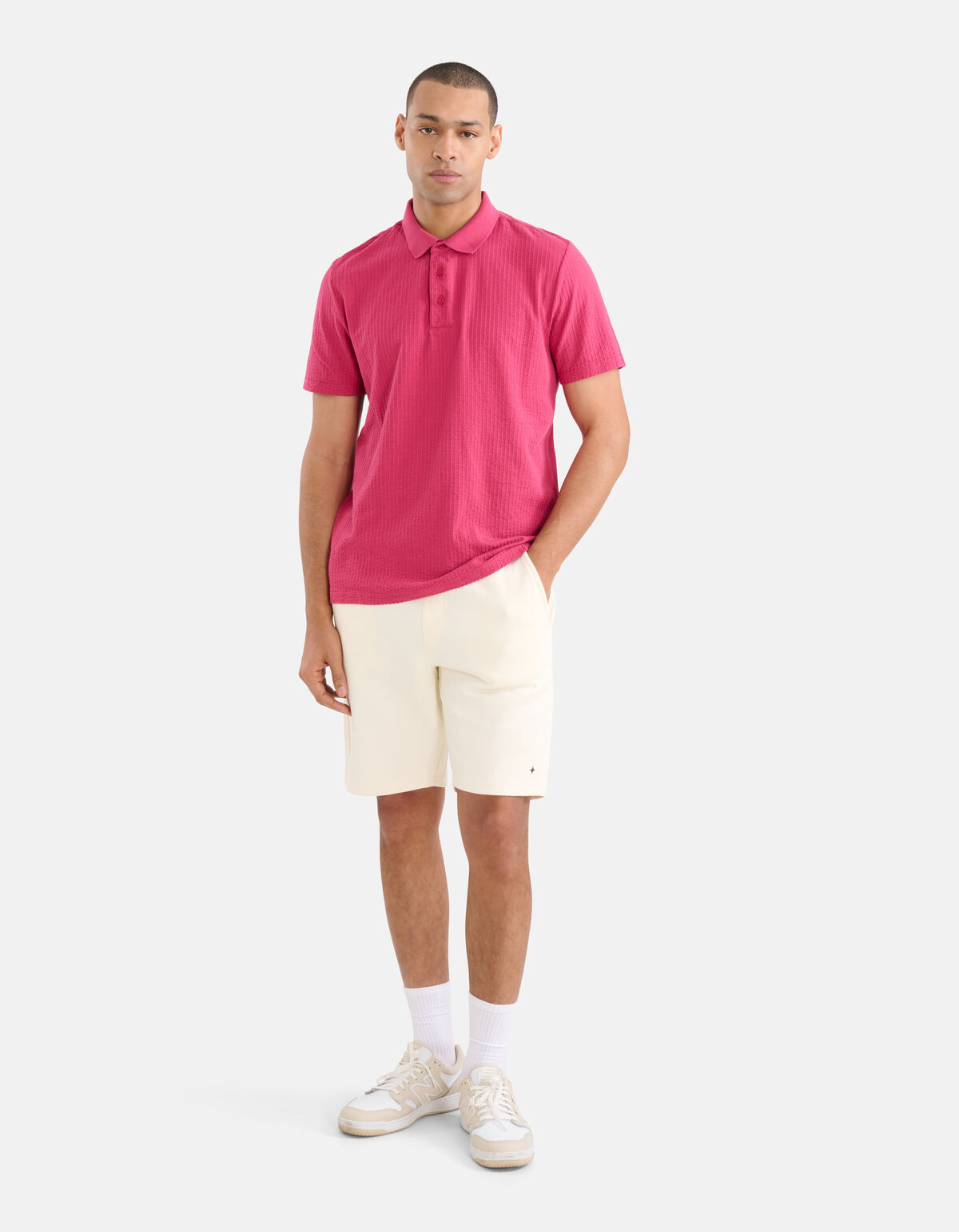 Structuur Polo Rood SHOEBY MEN