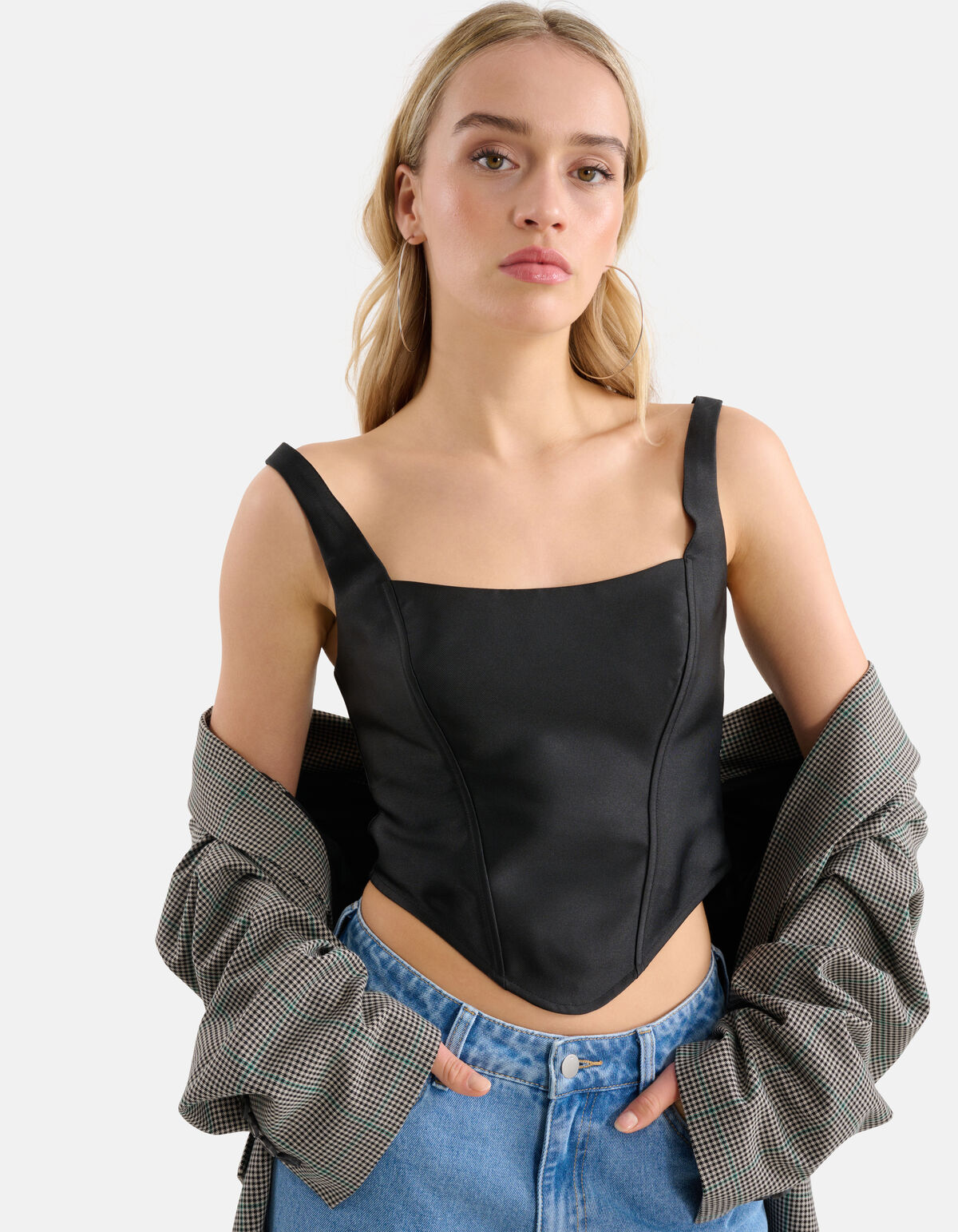 Cropped Top Zwart SHOEBY WOMEN