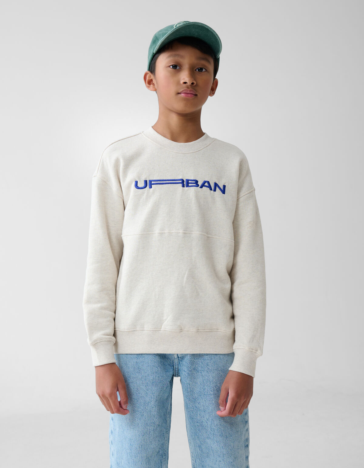 Artwork Sweater Lichtgrijs SHOEBY BOYS