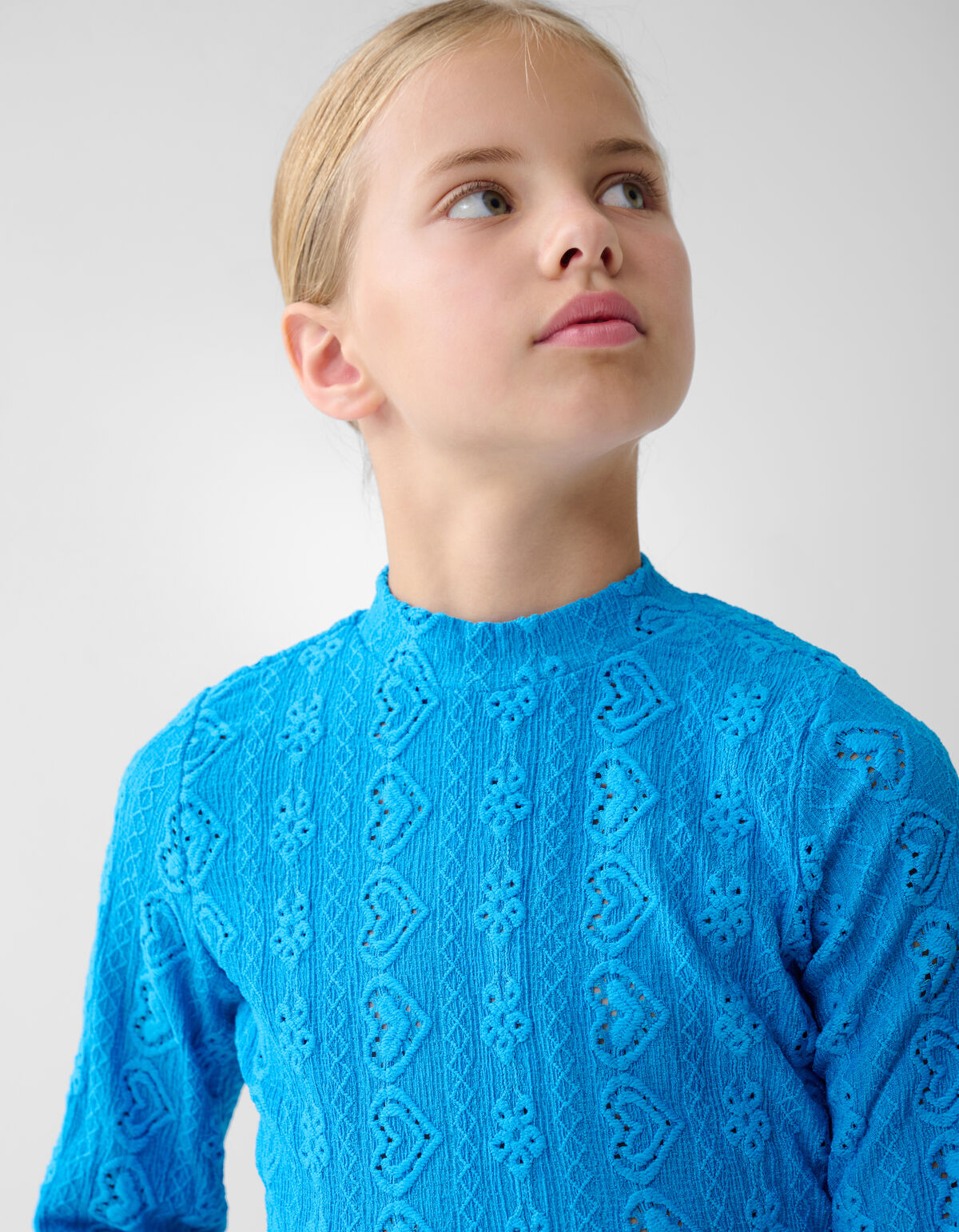 Embroidery Top Blauw SHOEBY GIRLS