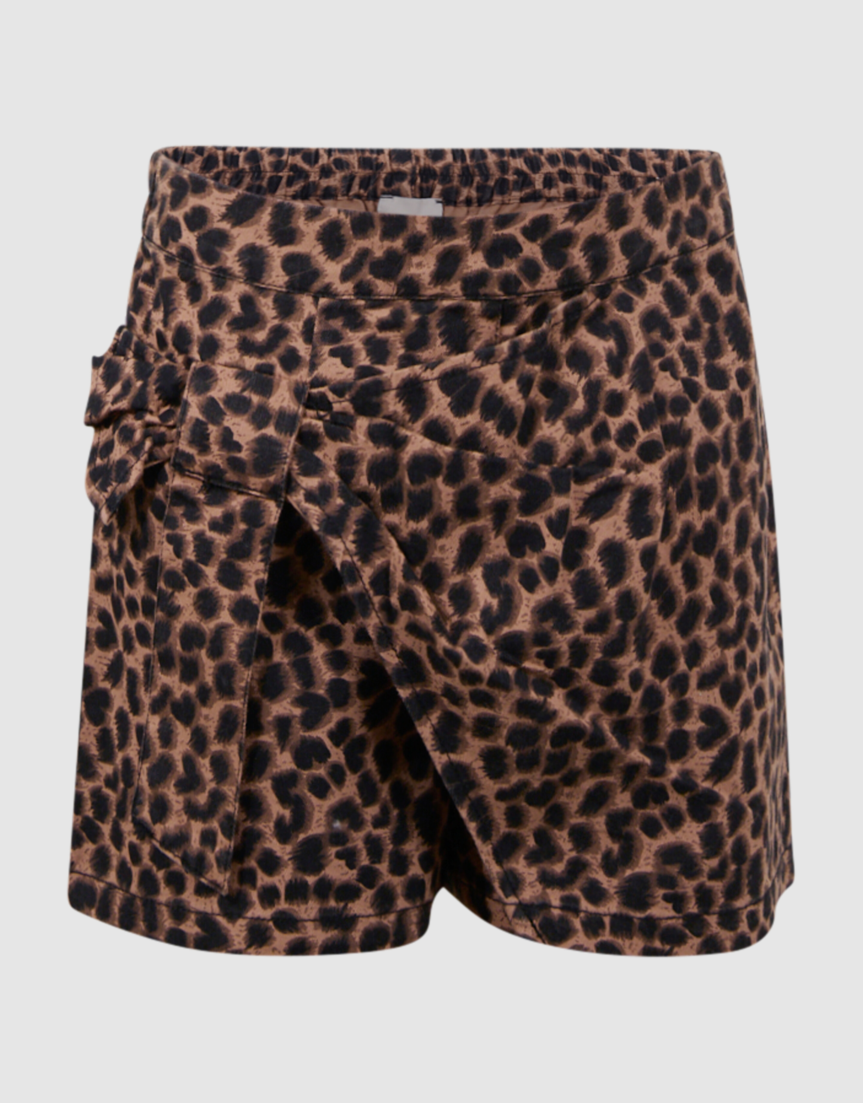 Leopard Twill Skort Bruin SHOEBY GIRLS