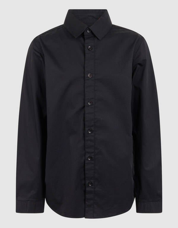 Basis Overhemd Zwart SHOEBY BOYS