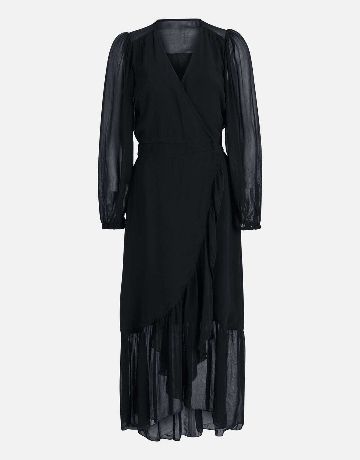 Wrap Jurk Zwart By Fred SHOEBY WOMEN