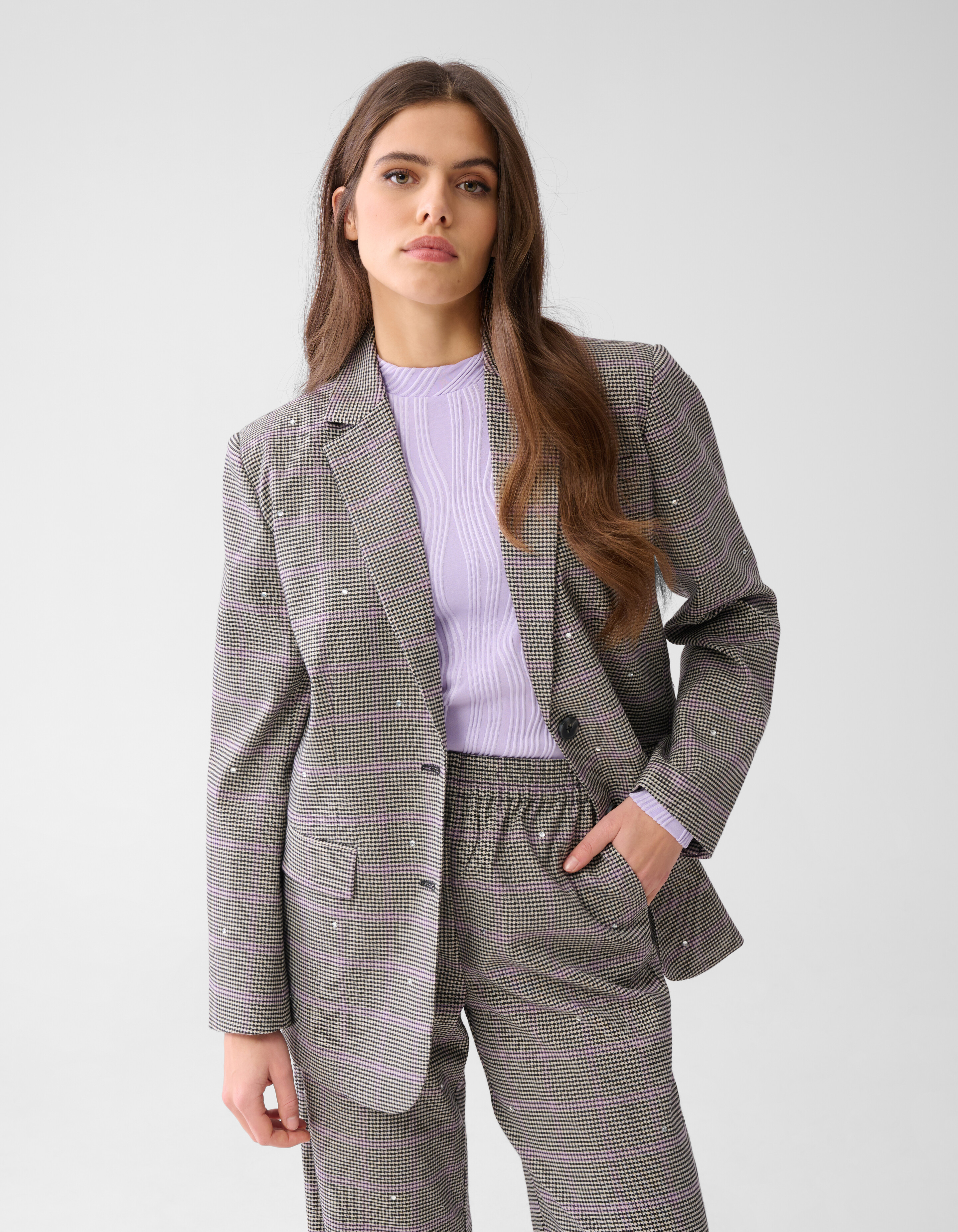 Ruiten Blazer Grijs SHOEBY WOMEN