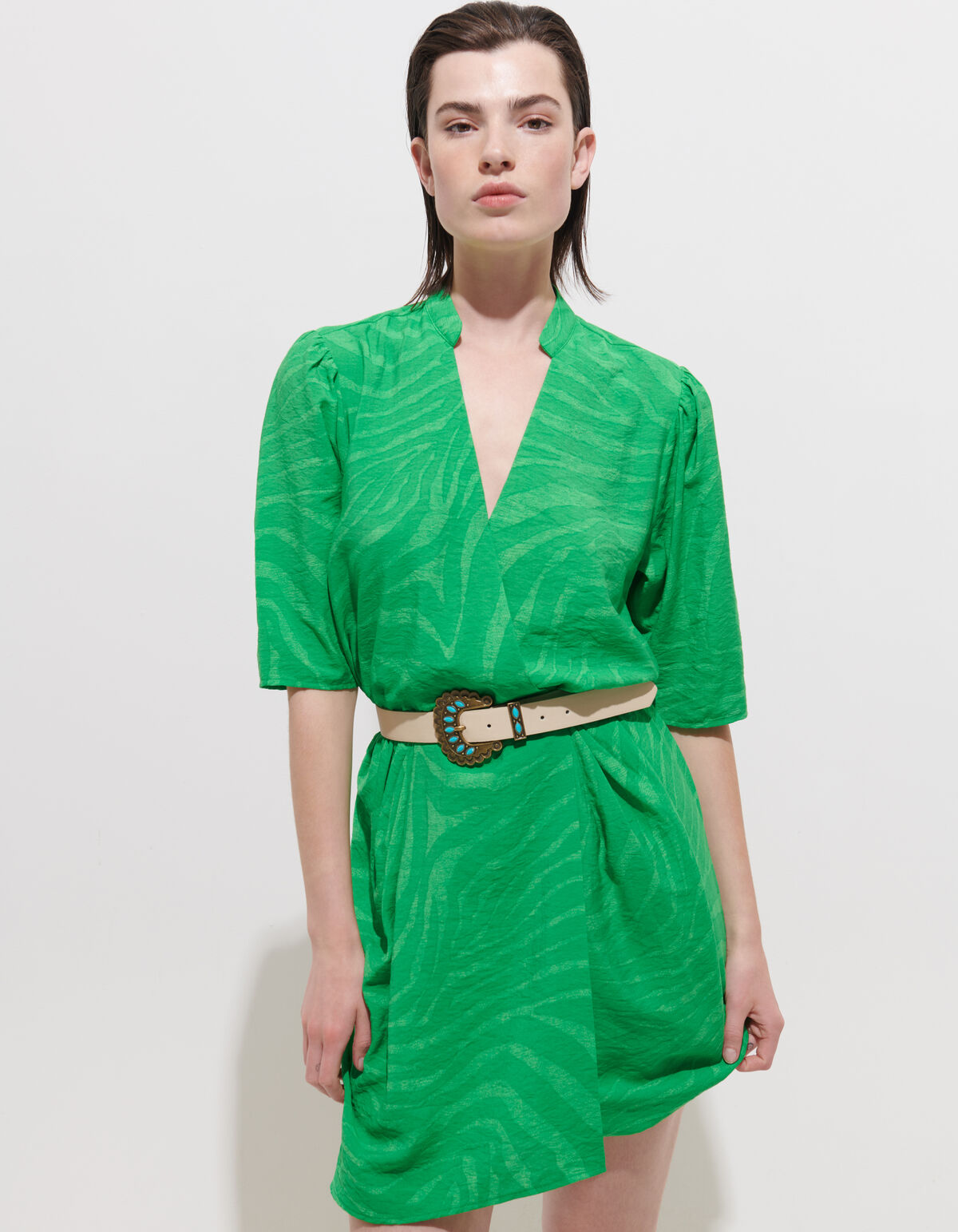 Vintage Bloemen Riem Gebroken Wit SHOEBY ACCESSOIRES