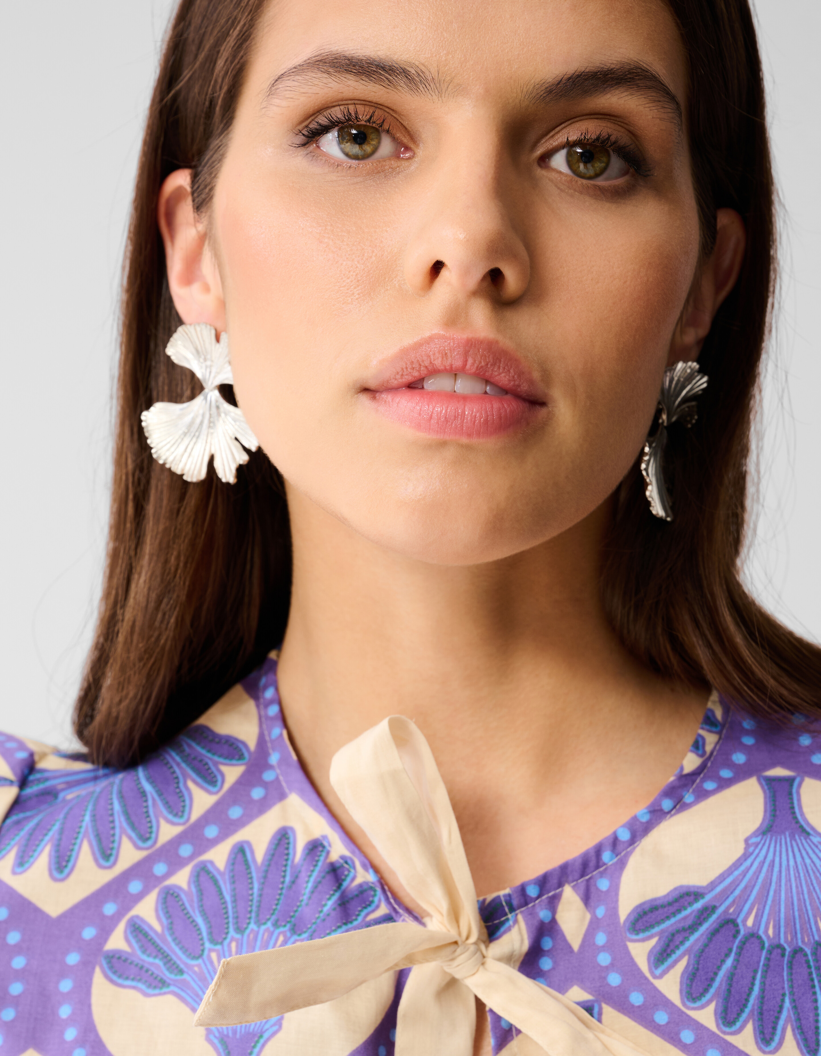 Printed Strik Top Paars SHOEBY WOMEN